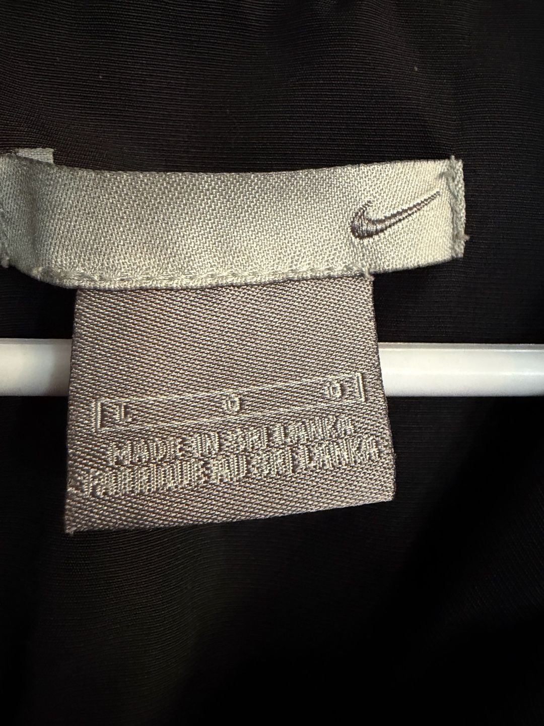 Nike Windbreaker Jacket Size XL Black White Striped Full Zip 4