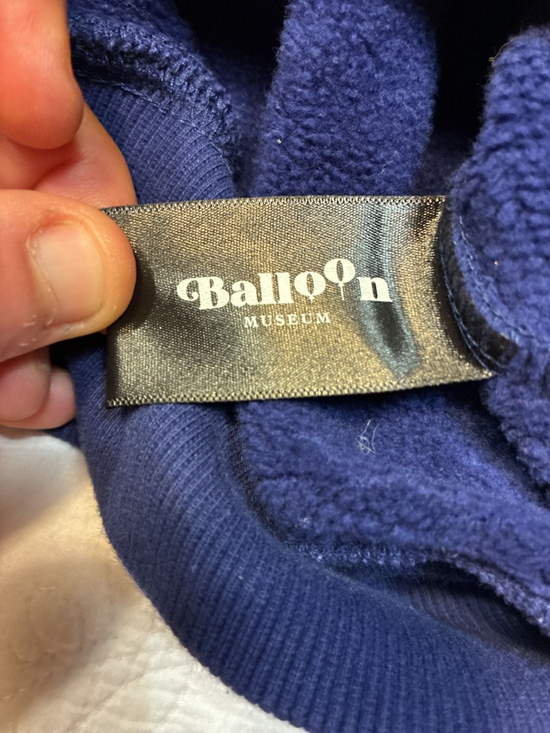 Balloon Museum Hoodie Size XS Blue Pullover Sweatshirt 11