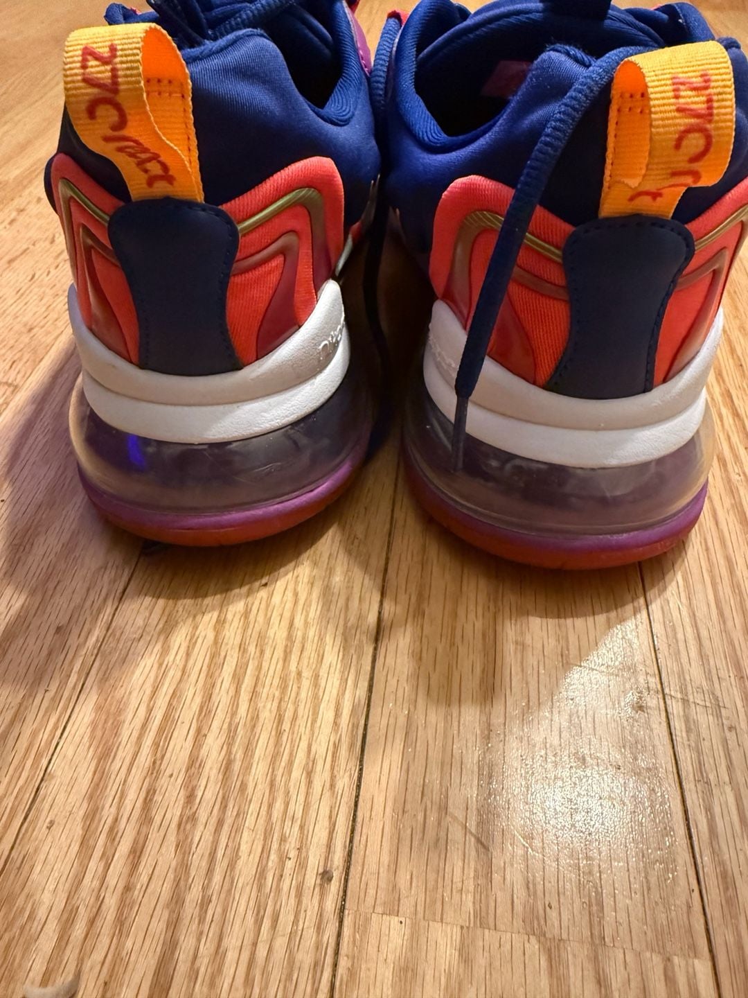 Nike Air Max 270 React Eng Laser Crimson Orange Purple 6