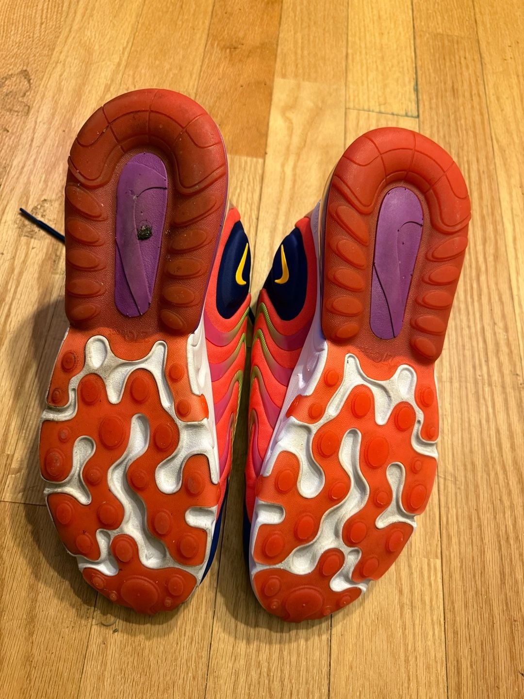 Nike Air Max 270 React Eng Laser Crimson Orange Purple 7