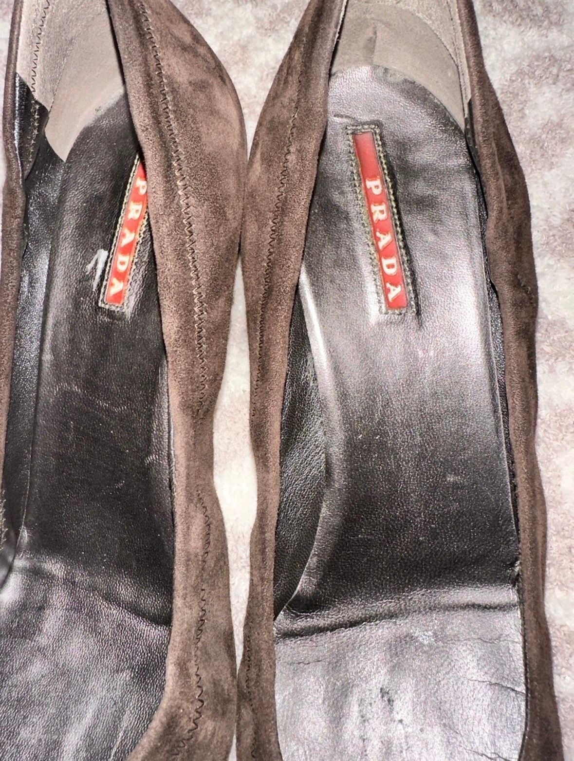 Prada Suede Pumps Brown 4