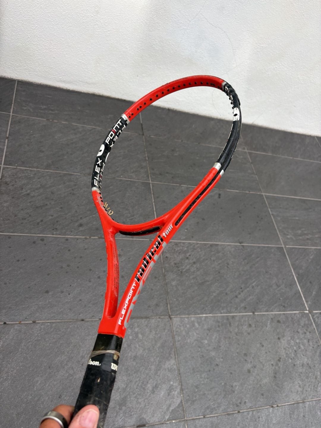 Head Flexpoint Radical Tour Tennis Racquet Size L4 Orange Black 1