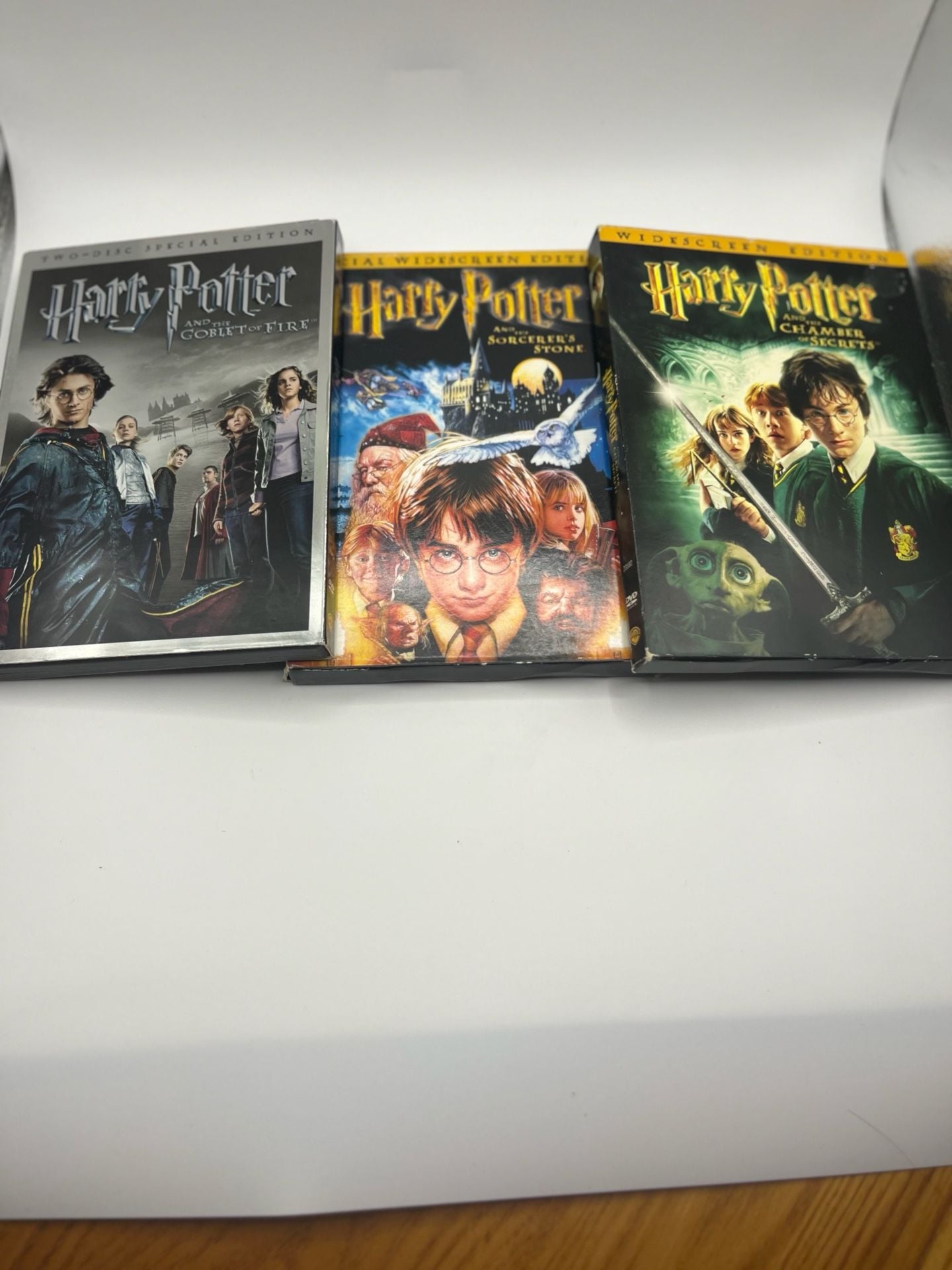 Harry Potter DVD Movie Lot Sorcerers Stone Chamber Secrets Goblet of Fire 1