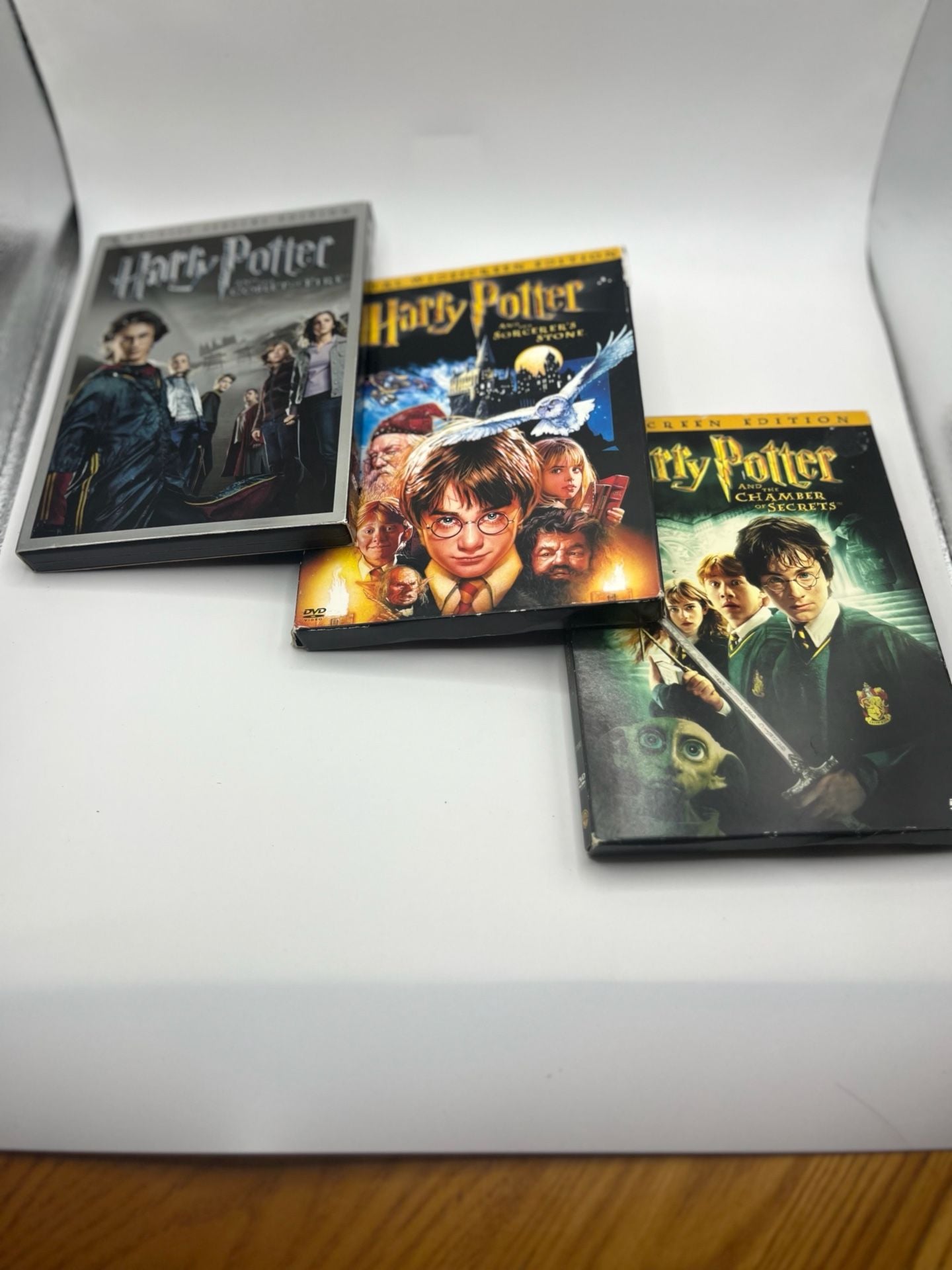 Harry Potter DVD Movie Lot Sorcerers Stone Chamber Secrets Goblet of Fire 5
