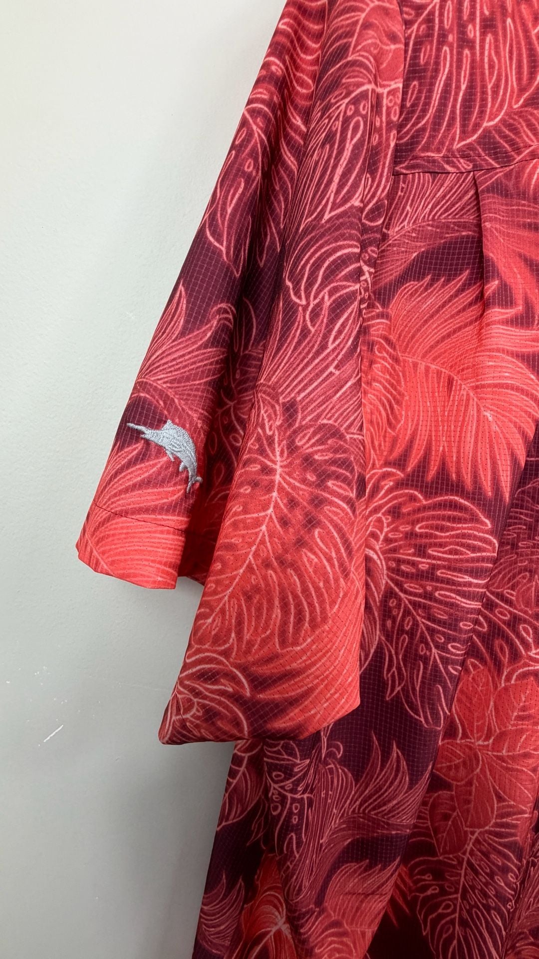 UGA Georgia Bulldogs Tommy Bahamas Hawaiian Shirt Men's 3XL Red 5