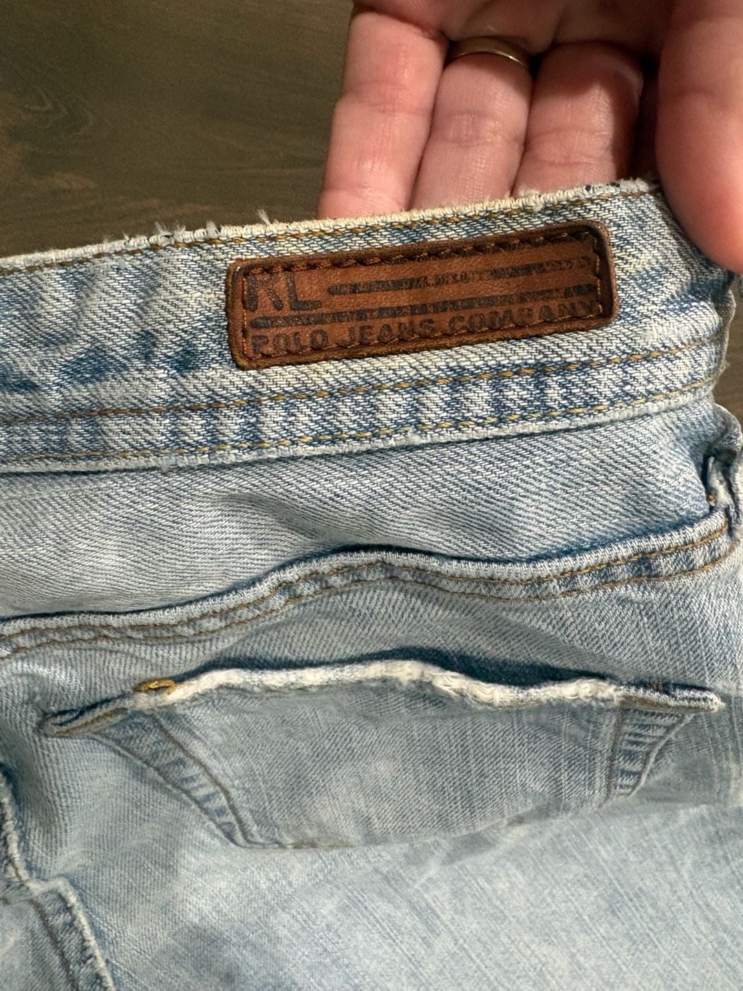Polo Jeans Co. Saturday Cropped Jean Size 30/10 Light Wash Denim 4