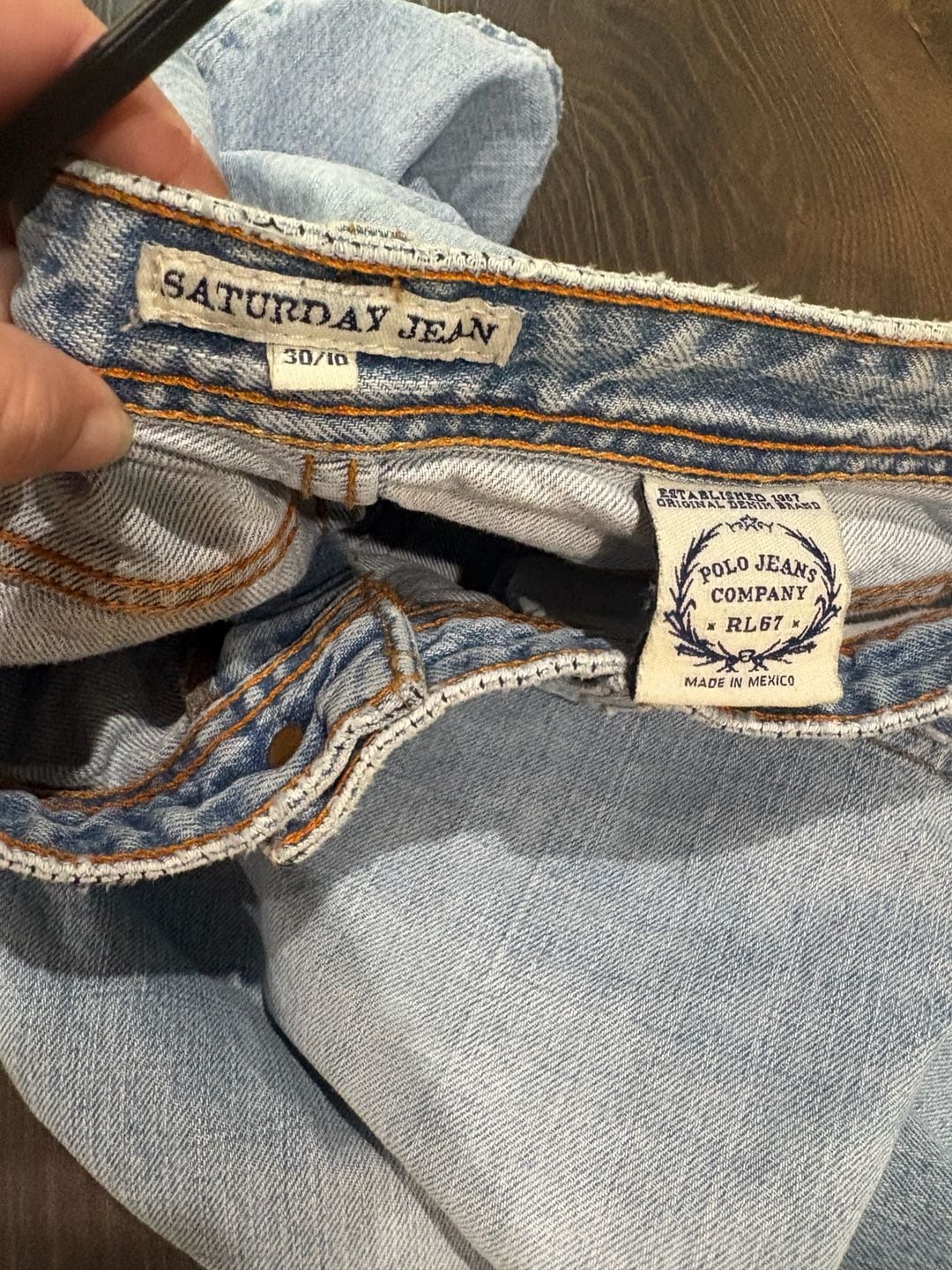 Polo Jeans Co. Saturday Cropped Jean Size 30/10 Light Wash Denim 5