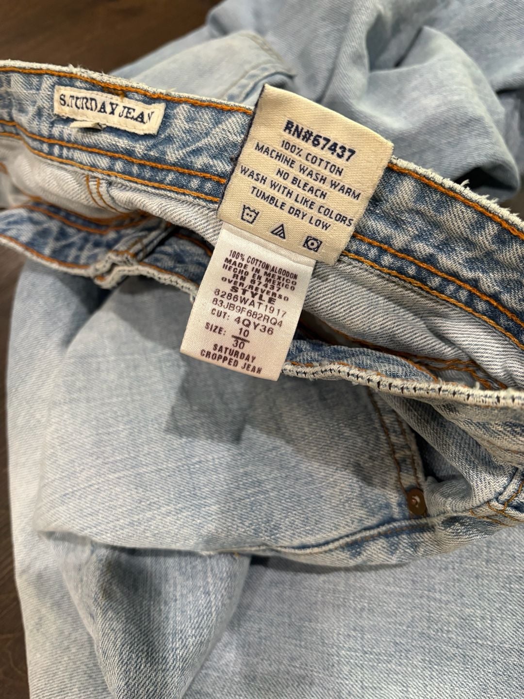 Polo Jeans Co. Saturday Cropped Jean Size 30/10 Light Wash Denim 6