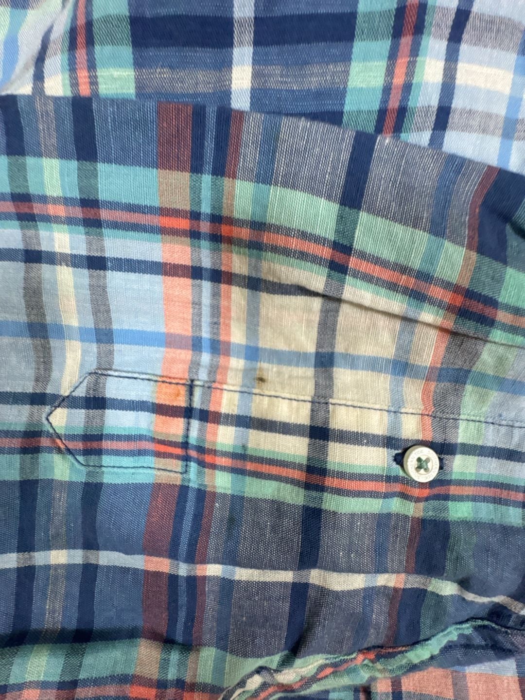 Southern Tide Plaid Classic Fit Sport Shirt Size M Blue 3
