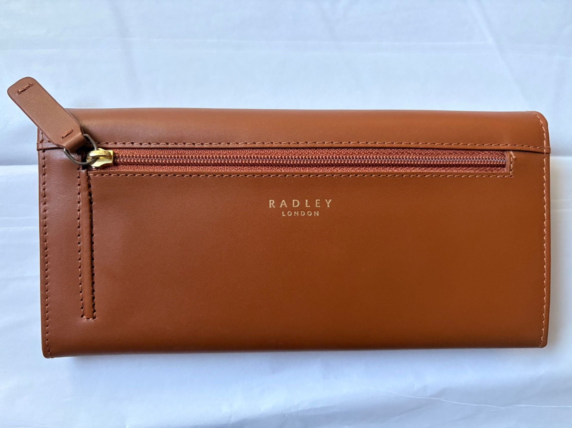 Radley London Heritage Dog Brown Leather Large Flapover Matinee Wallet 3
