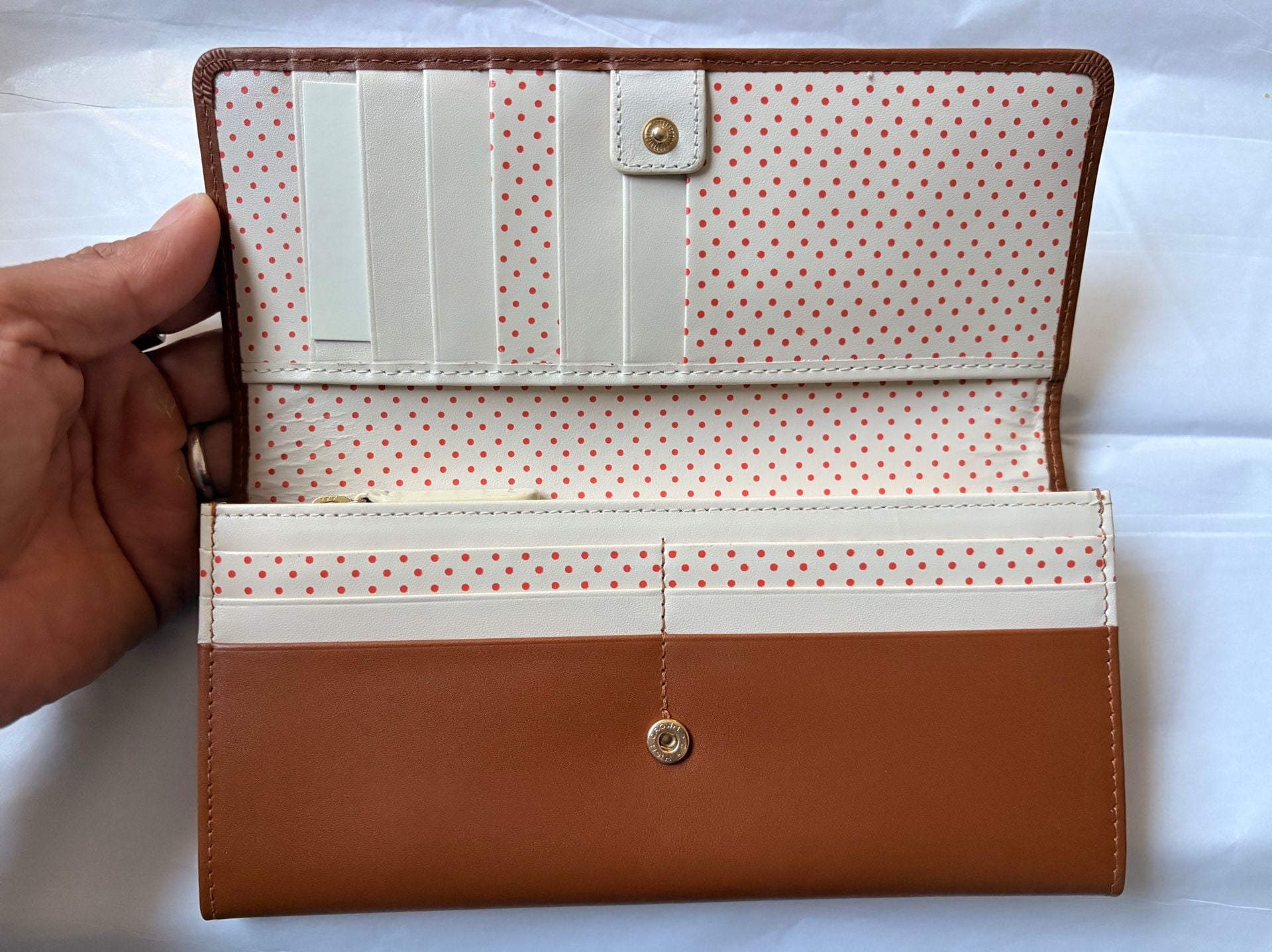 Radley London Heritage Dog Brown Leather Large Flapover Matinee Wallet 4