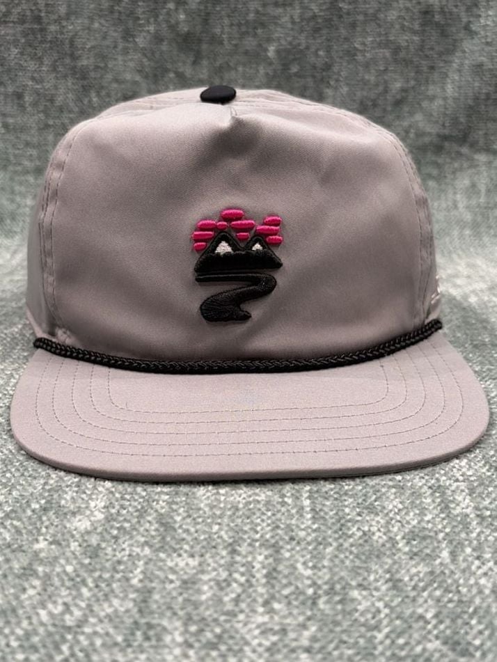 Coal Custom x evo Snapback Hat Gray Mountain Logo NWOT 2