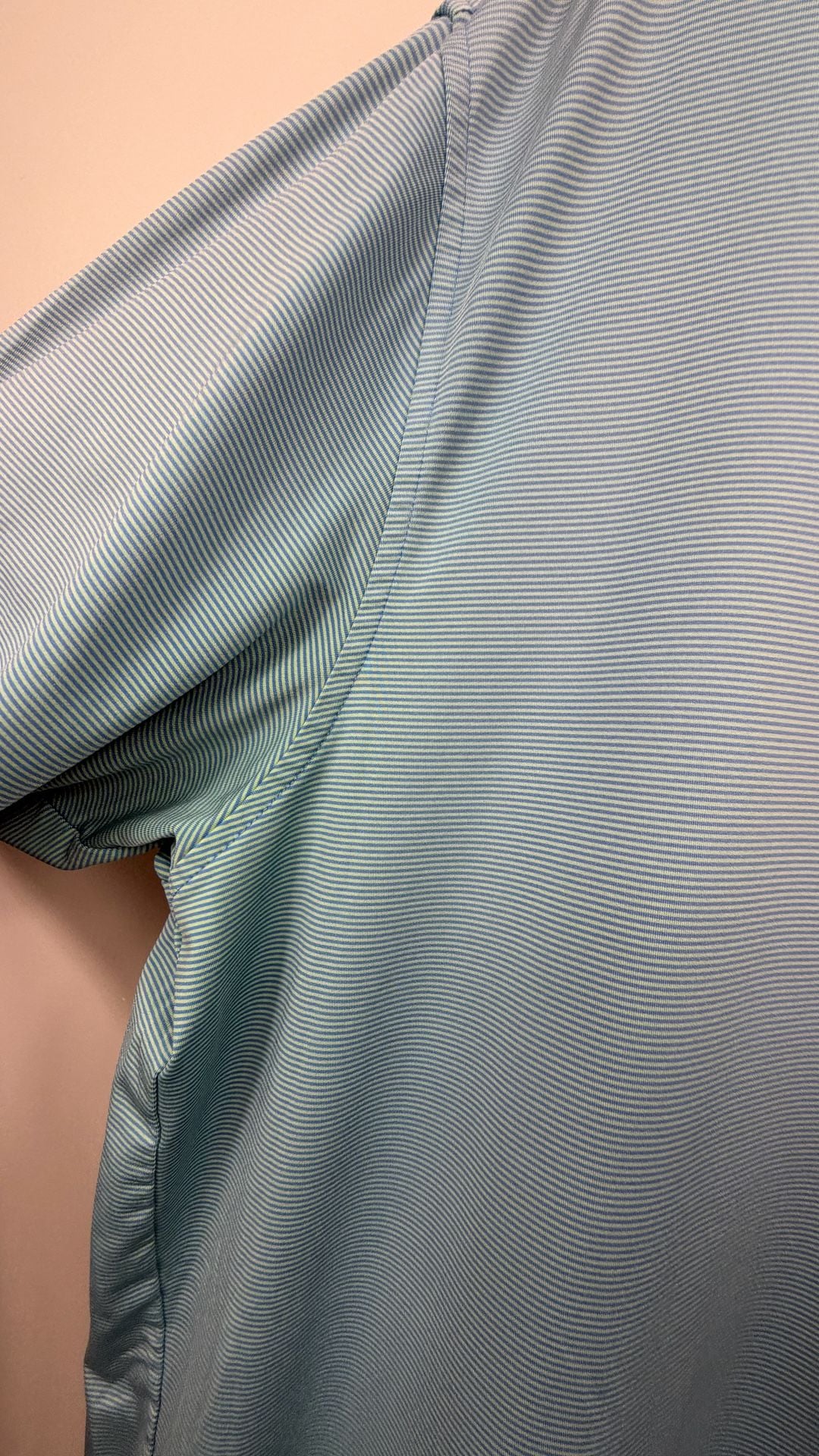 Peter Millar Summer Comfort Polo Shirt Size XL Blue Striped Golf 5