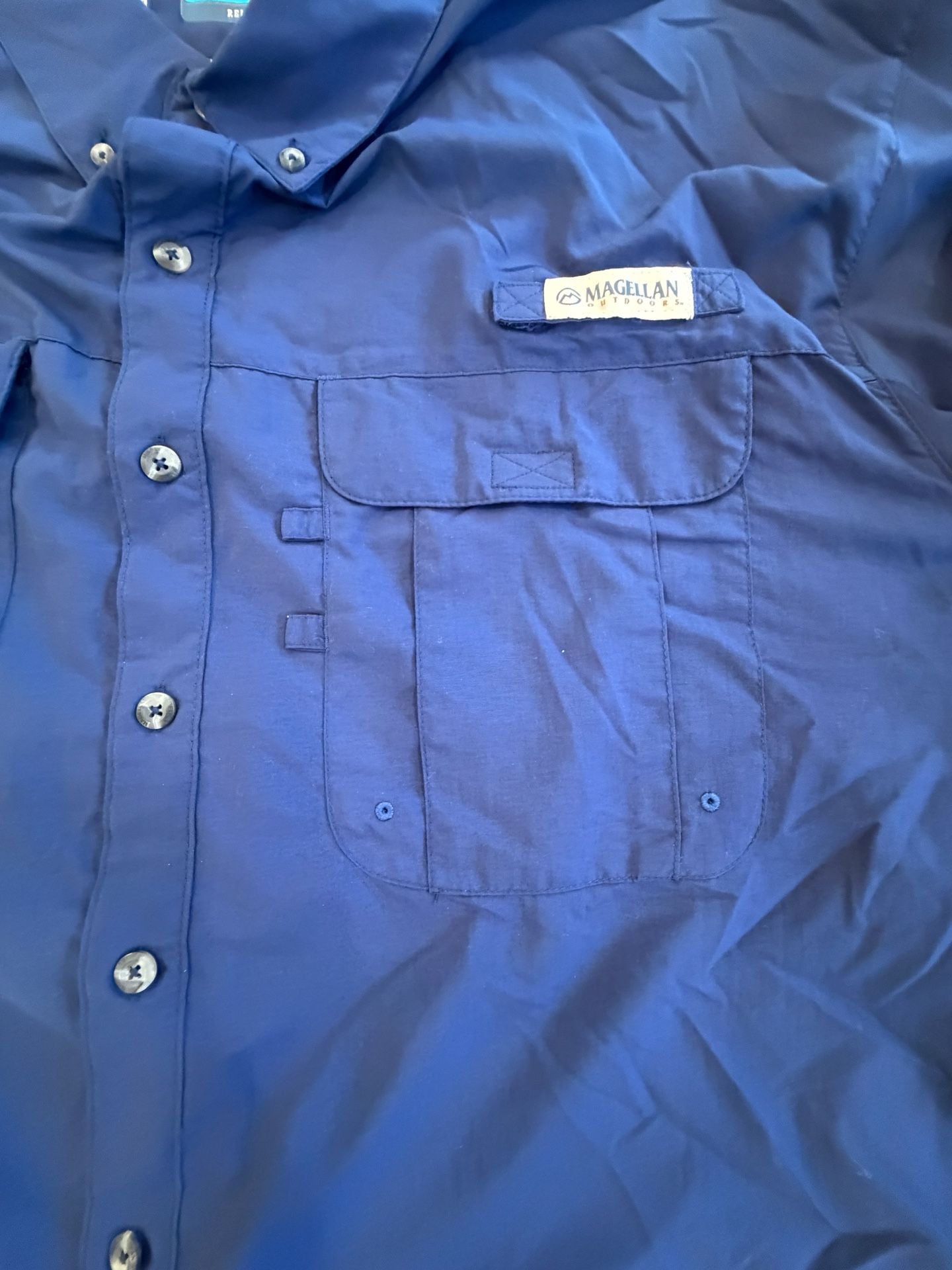 Magellan Outdoors Long Sleeve Fishing Shirt Blue 2XL 6