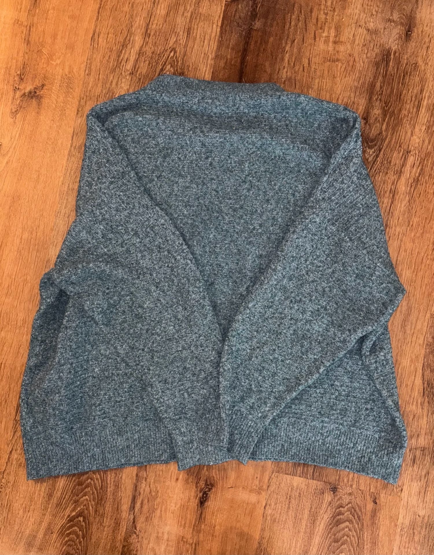 Vero Moda Curve Sweater Size US 3X Blue Melange Knit Pullover Crewneck 3