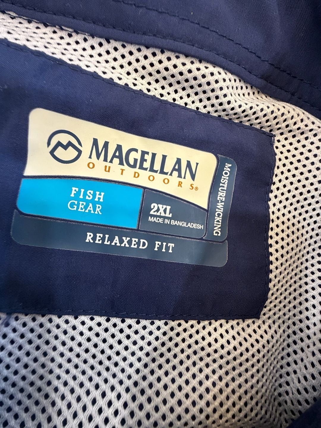 Magellan Outdoors Long Sleeve Fishing Shirt Blue 2XL 5