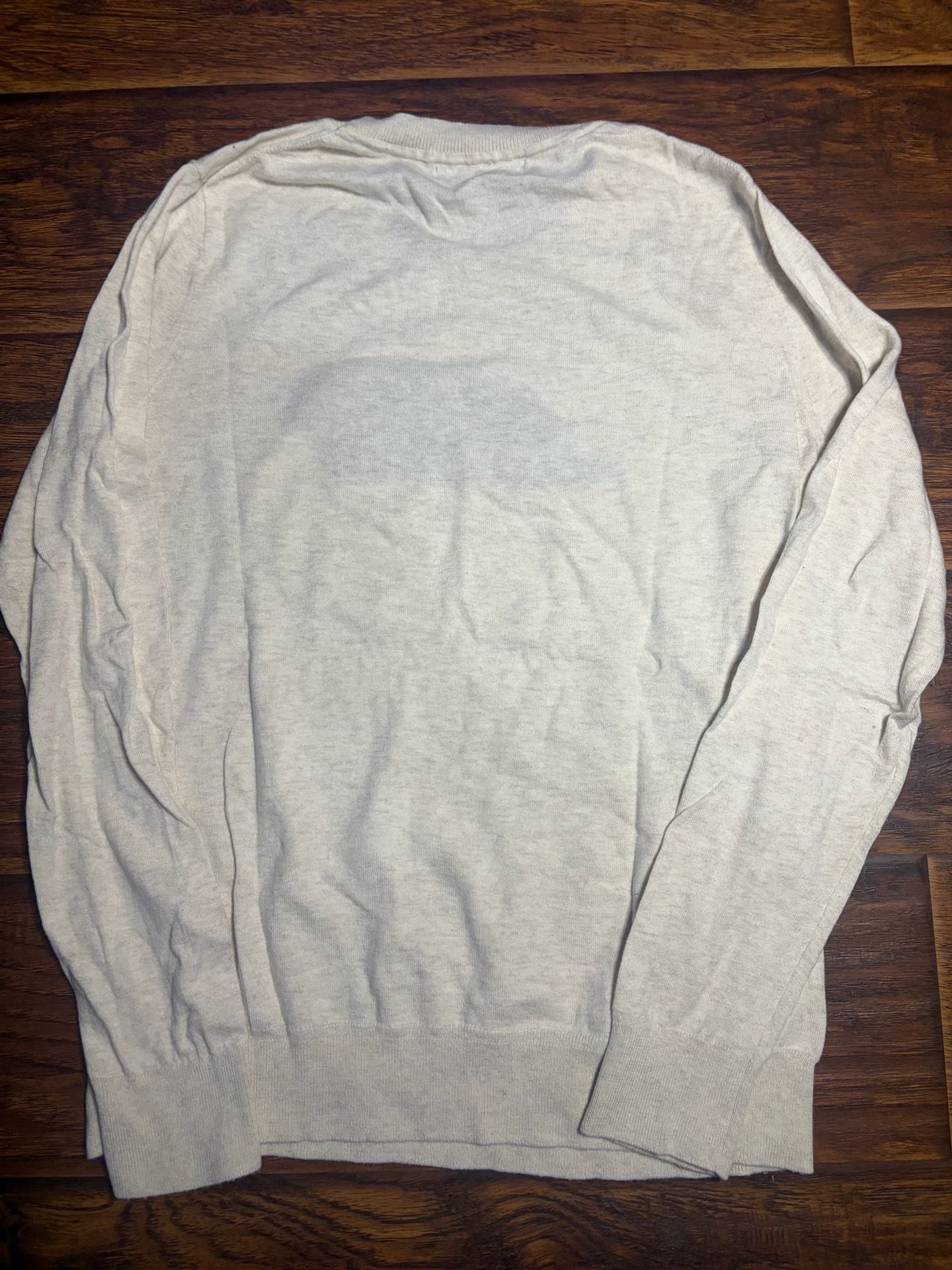 Banana Republic Puppy Sweater Size M Cream Long Sleeve Dog Graphic 5