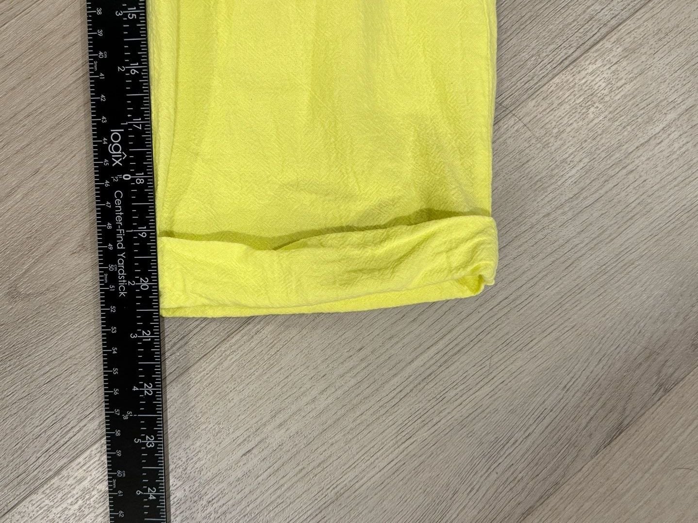 Chico's Lounge Pants Size 0 Yellow Drawstring Crop Joggers 5