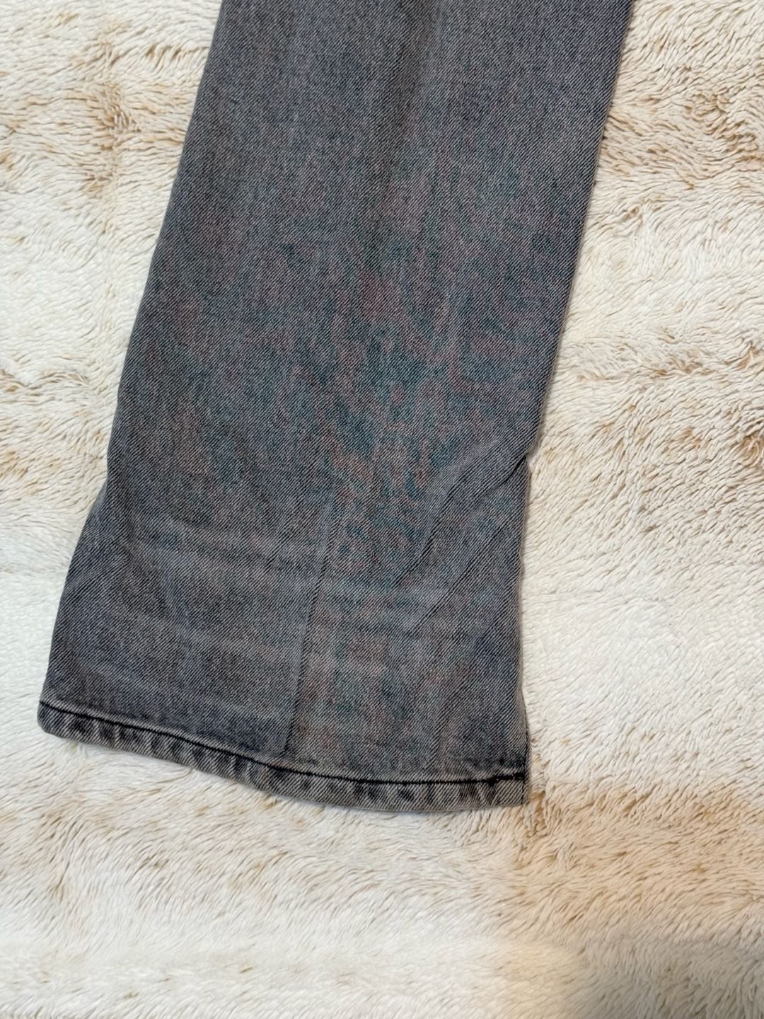 Free People We The Free Jeans Size 24 Gray Split Hem Bootcut Denim 4