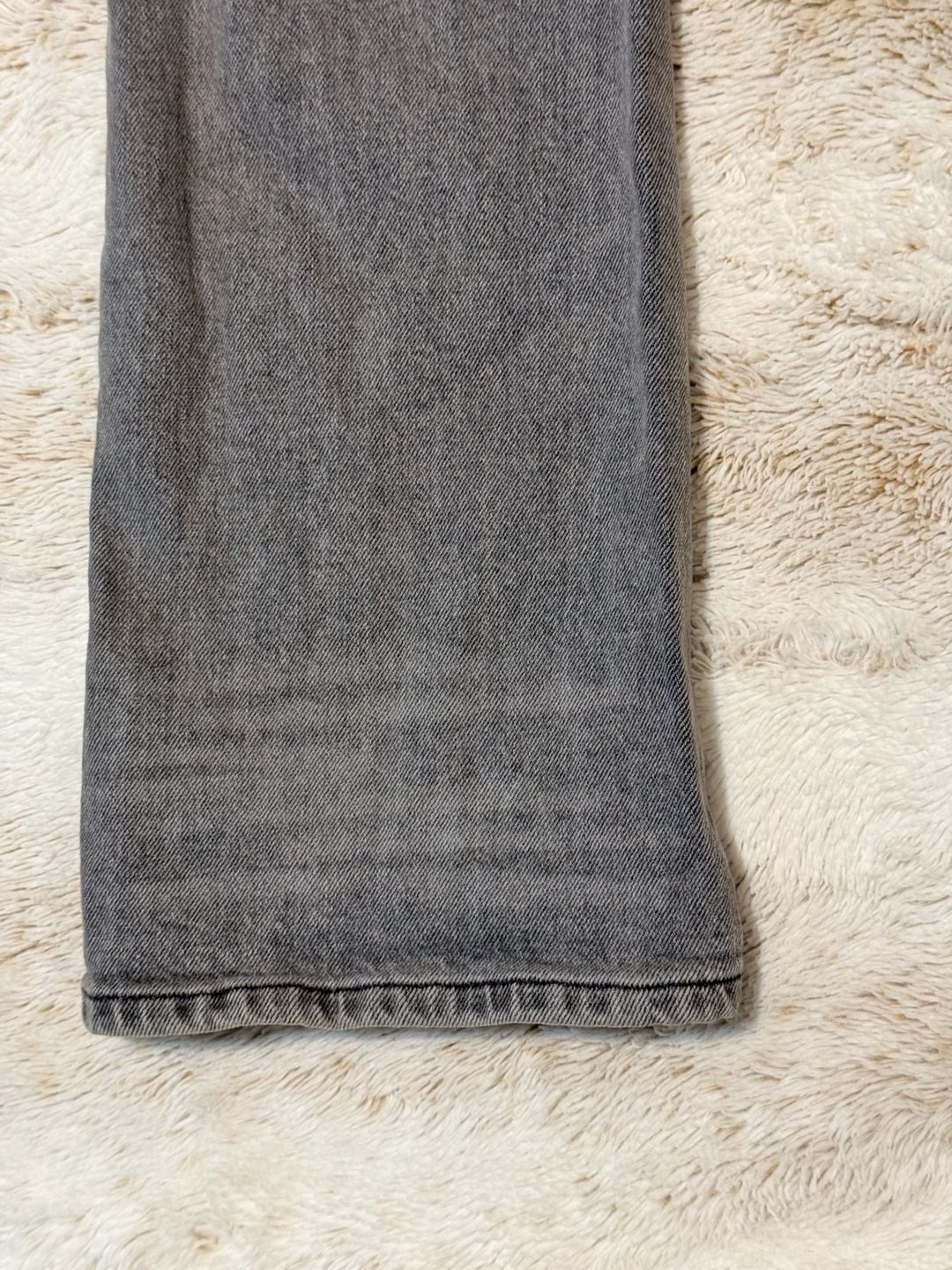 Free People We The Free Jeans Size 24 Gray Split Hem Bootcut Denim 7