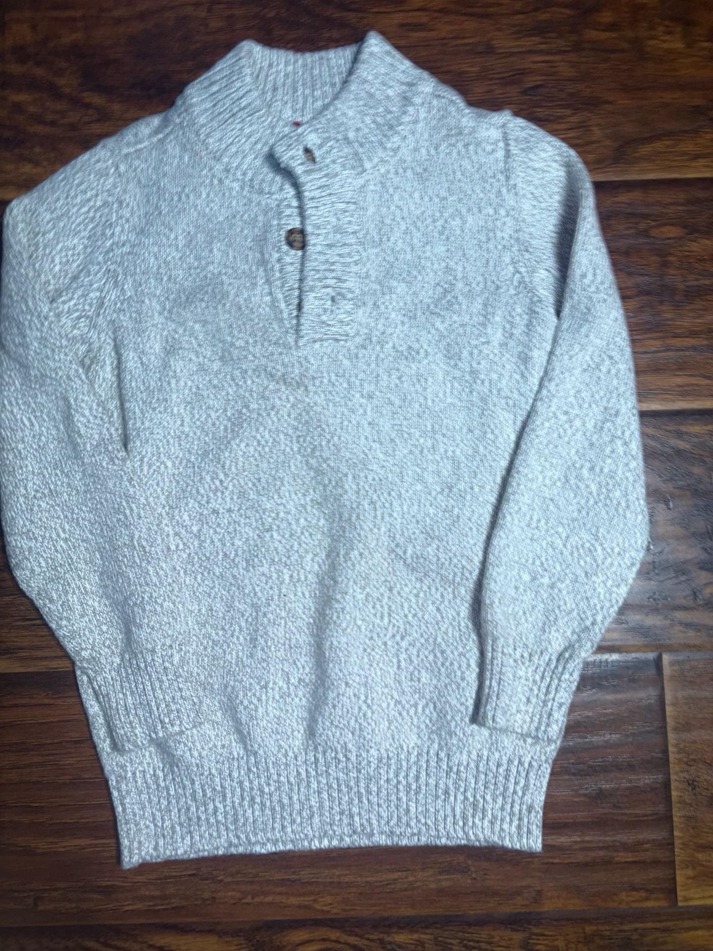 Carter's Knit Button Pullover Sweater Size 7/7A Gray 2