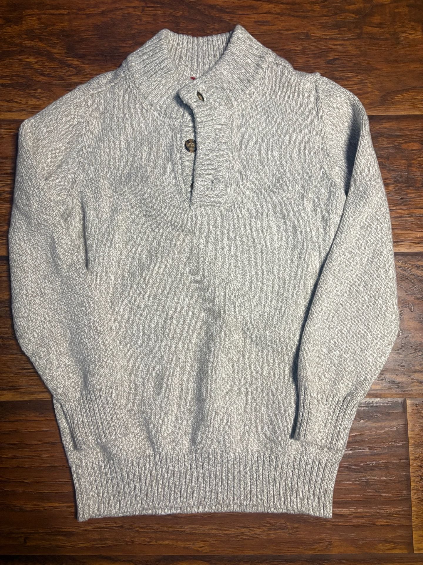 Carter's Knit Button Pullover Sweater Size 7/7A Gray 3