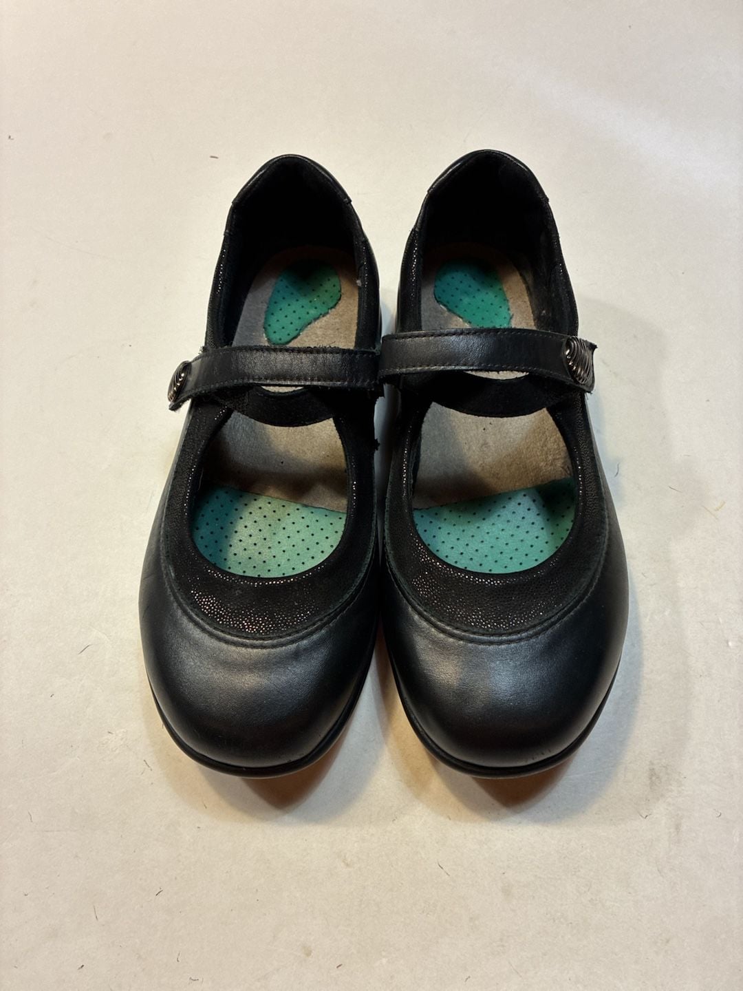 SAS Step Out Mary Jane Shoe Black Leather 2