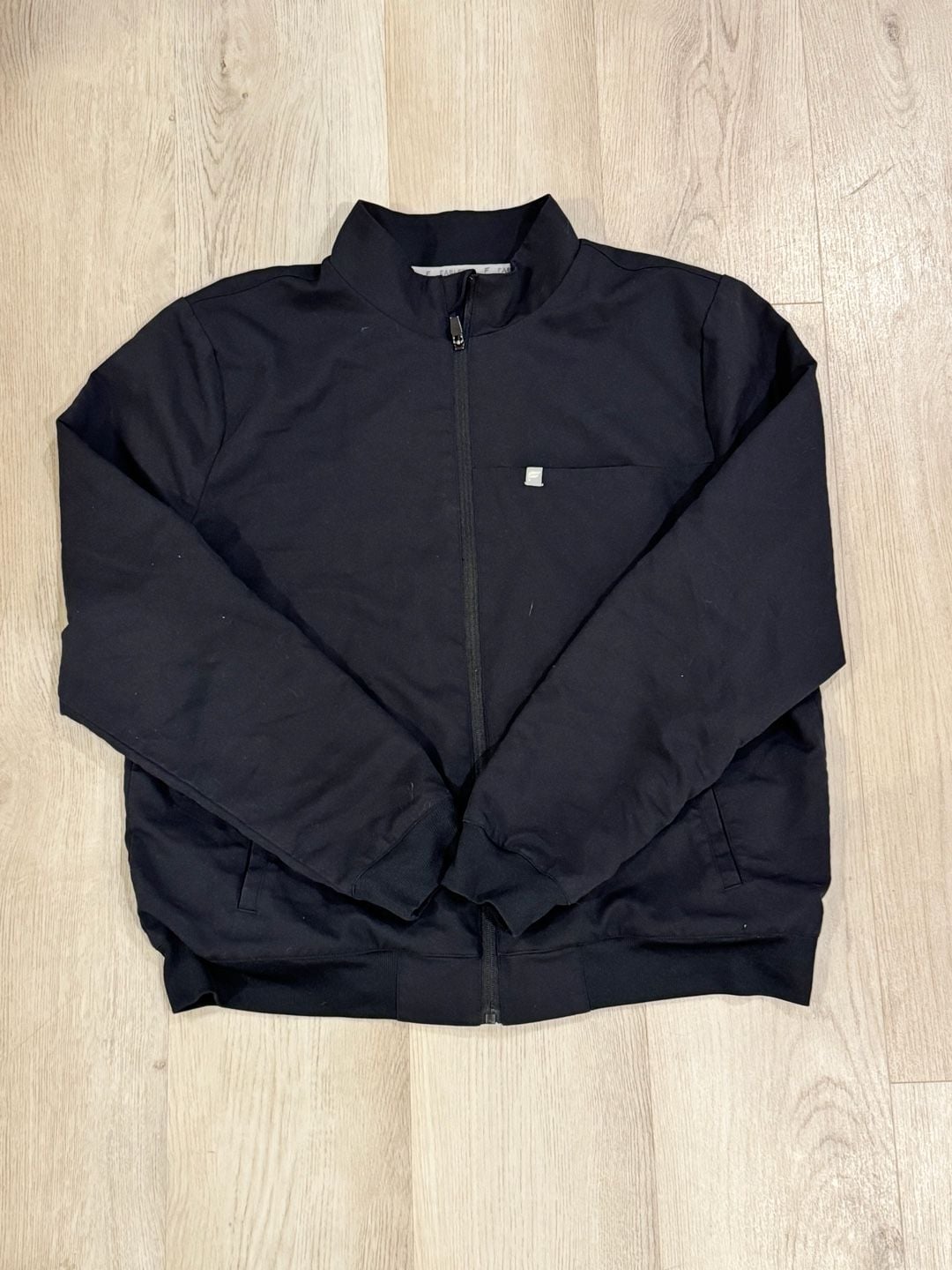 Fabletics Jacket Size XL Black Full Zip Up Bomber 1