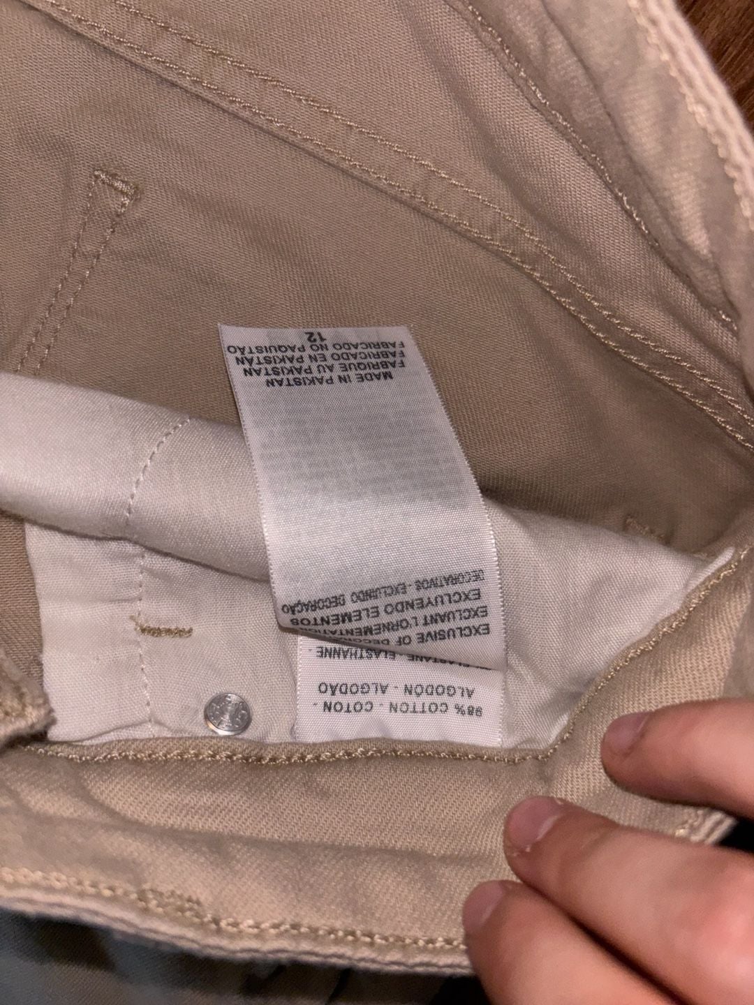 Denizen from Levi's Modern Crop Pants Size 12 Beige 4