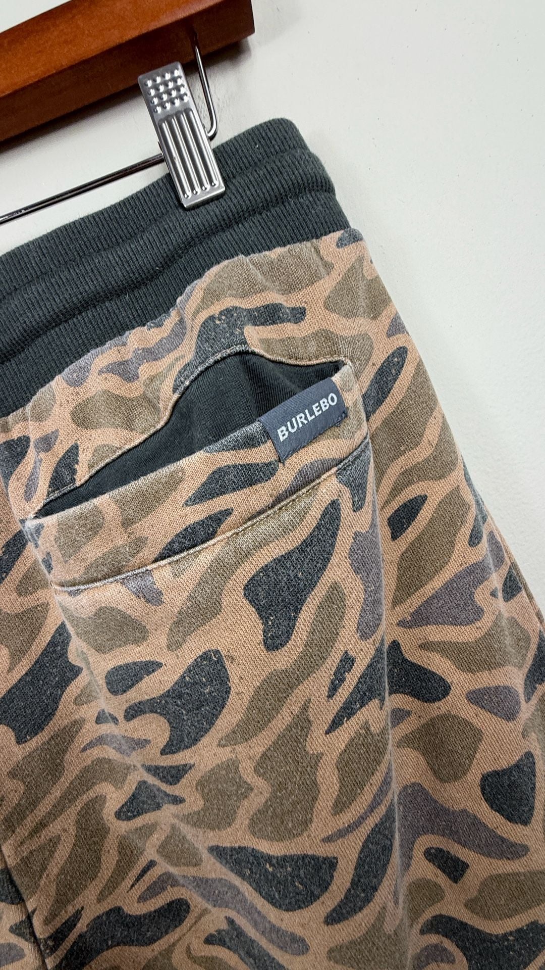 Burlebo Fleece Jogger Pants Size S Gauge Camo 7