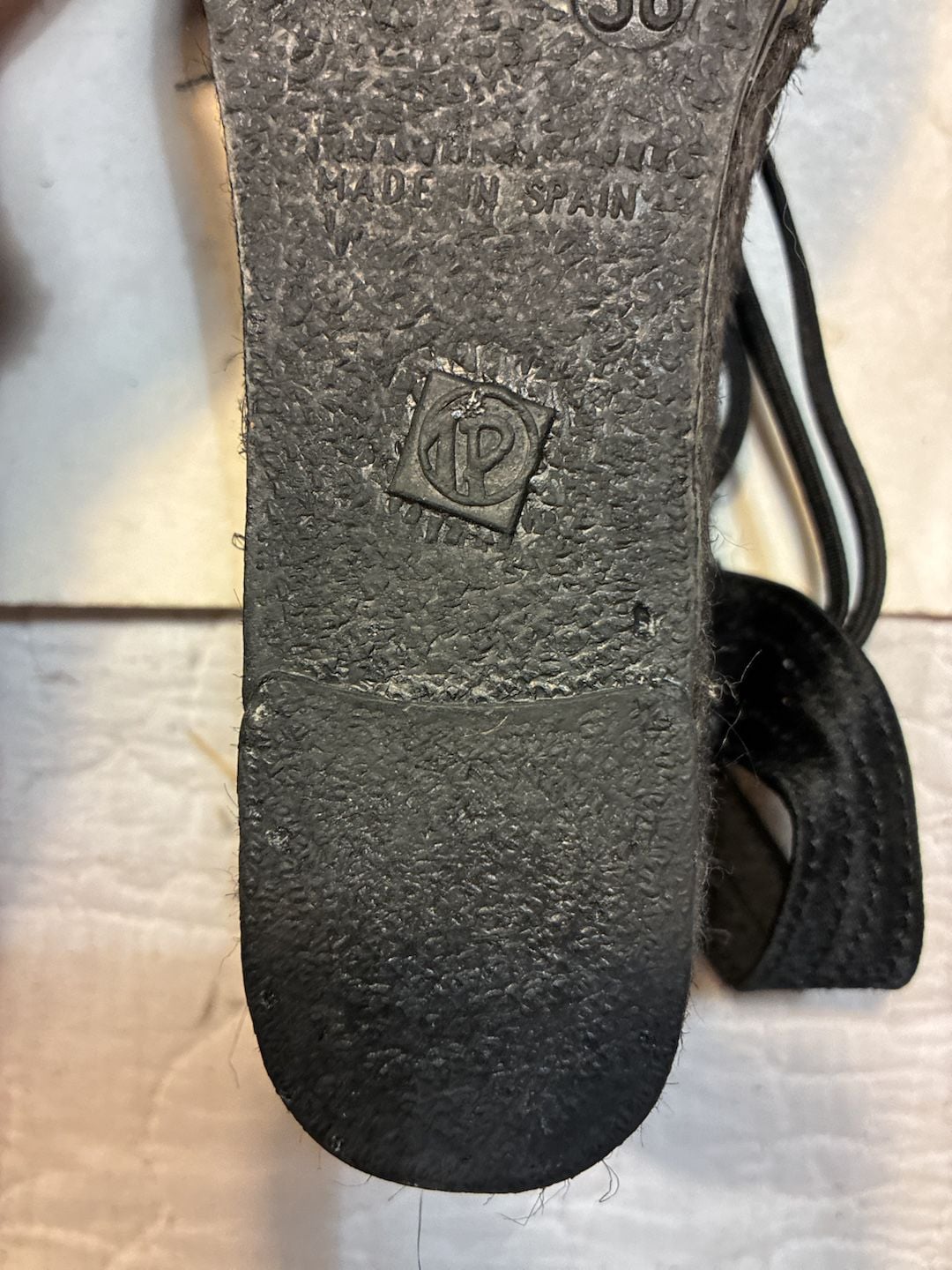 Toni Pons Calafell Slingback Wedge Espadrille Black Metallic Size Unknown 9