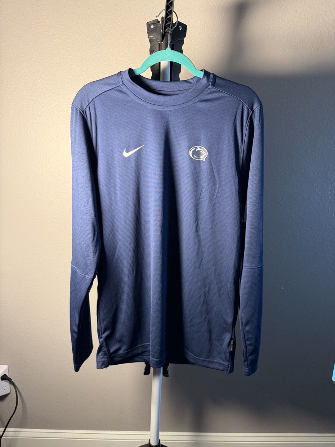 Nike Penn State Nittany Lions Long Sleeve T-Shirt Size M Blue Dri-FIT 2