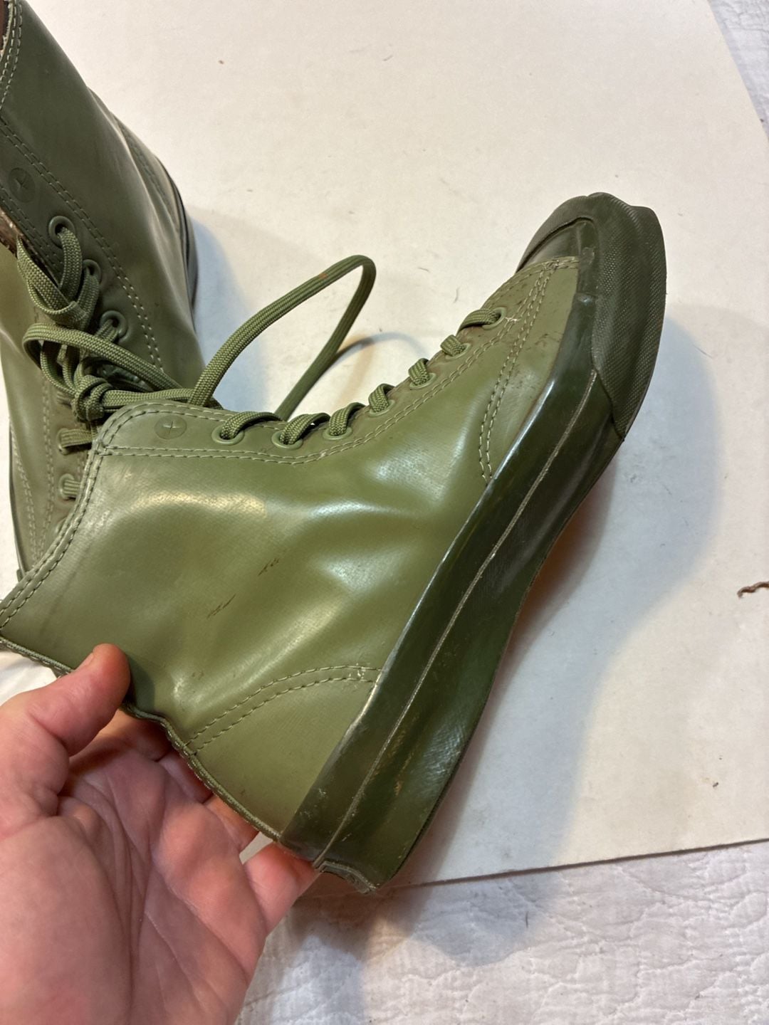 Converse Jack Purcell Signature Rubber High Top Fatigue Green 6