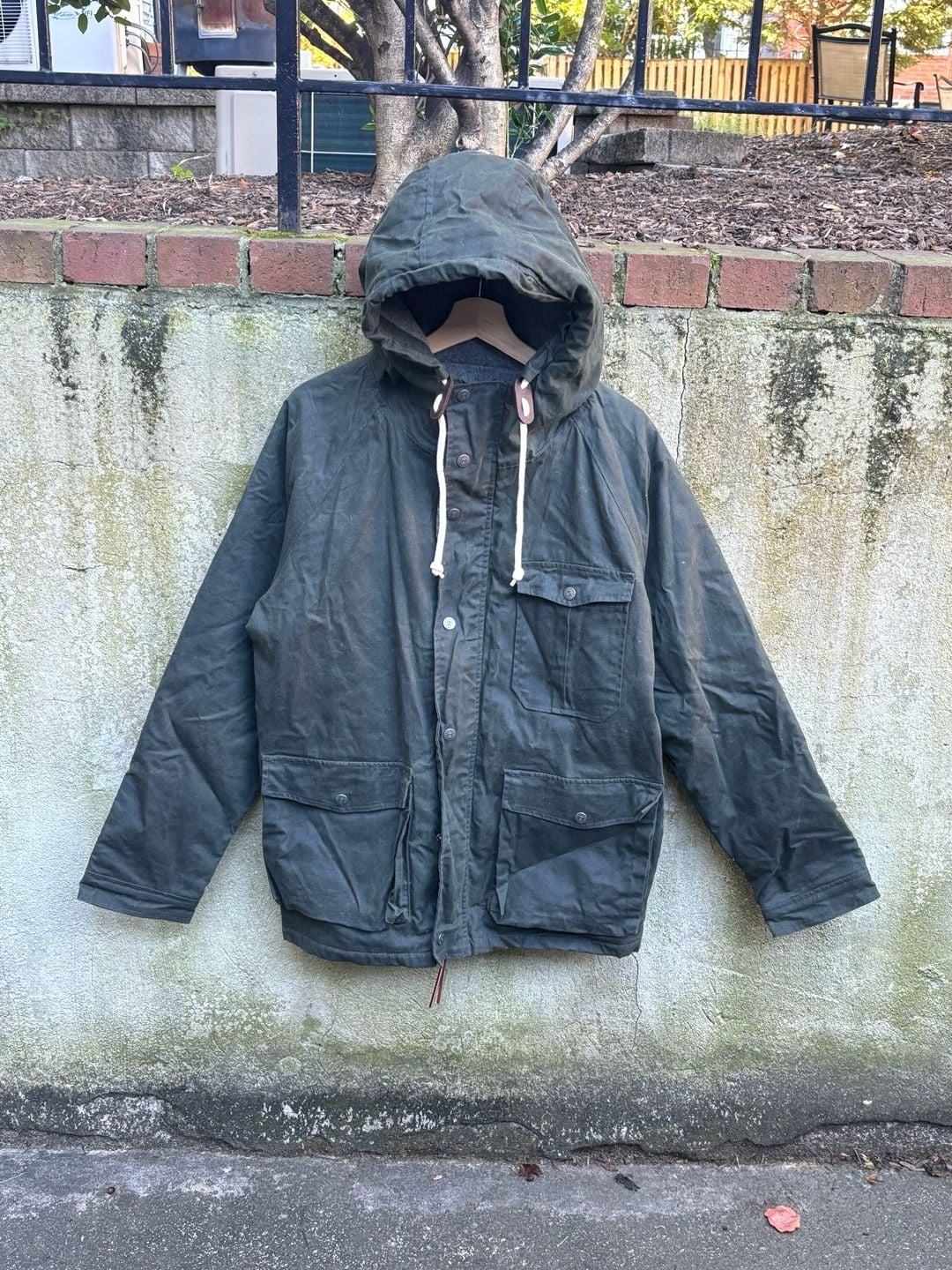 Flint And Tinder Waxed Ridge Parka Size L 2