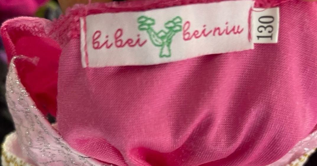 Bibeibeiniu Princess Aurora Costume Size 130 Pink Party Dress 4