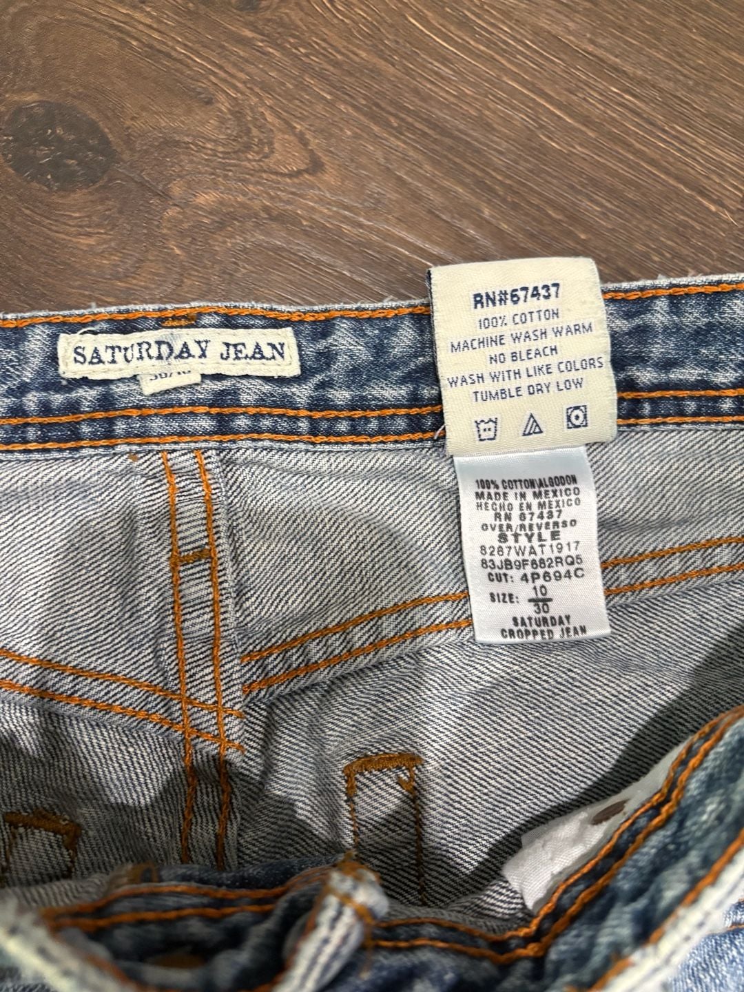 Polo Jeans Co. Saturday Cropped Jean Size 30/10 Light Medium Wash 4