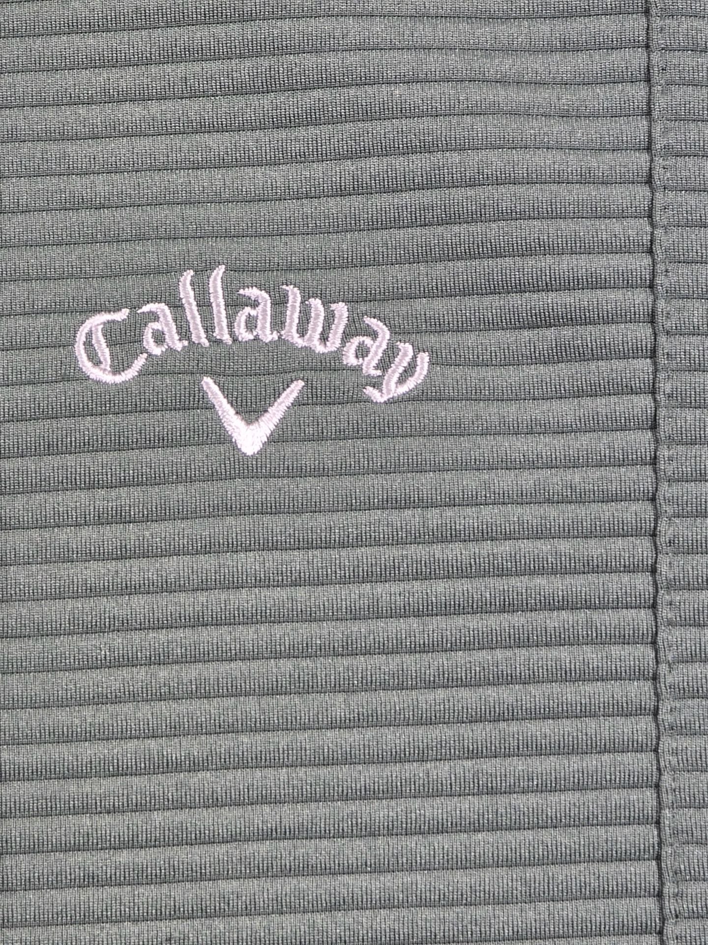 Callaway Ottoman Quarter Zip Golf Pullover Men’s XL Sage Green Ribbed 5
