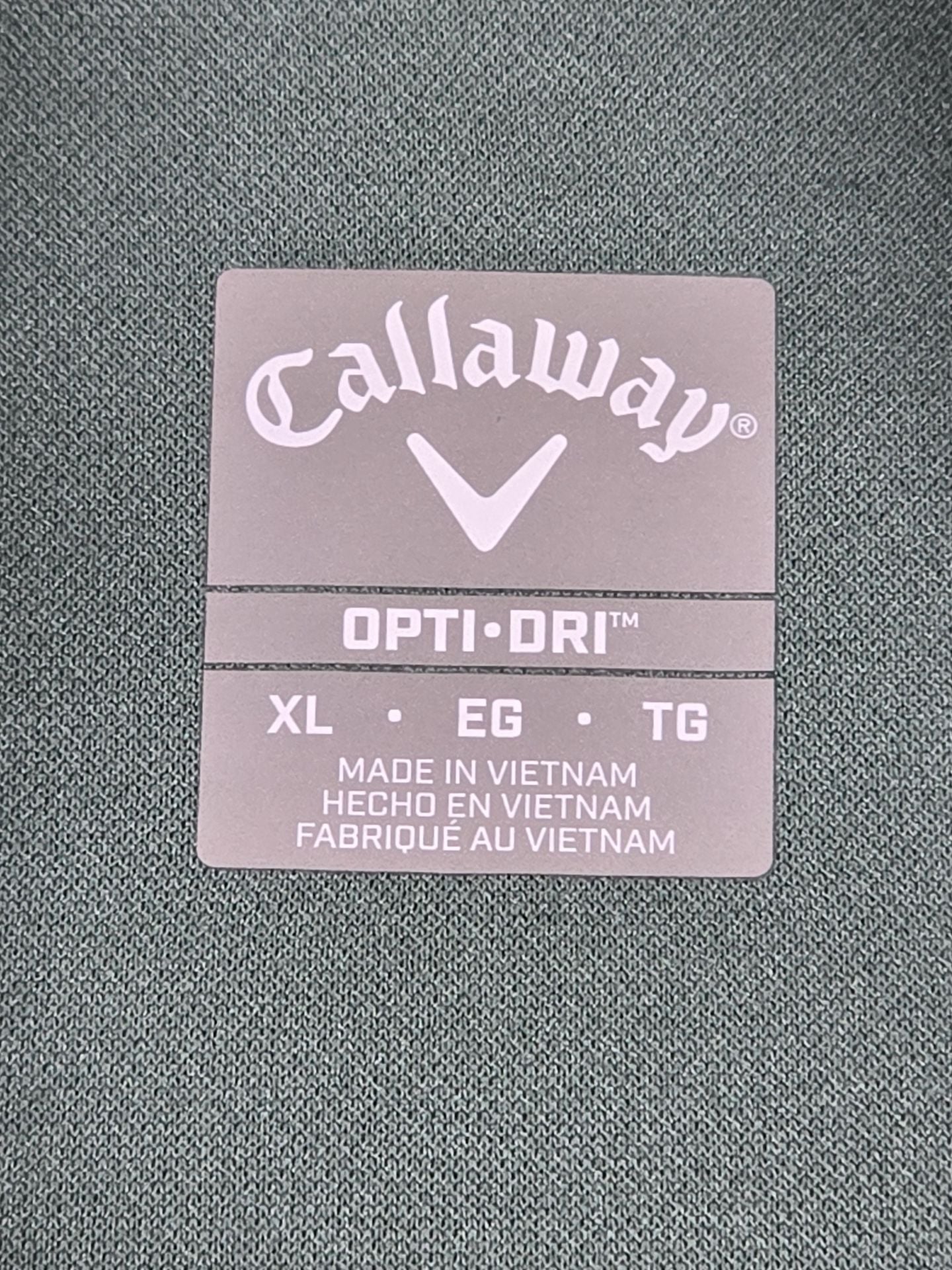 Callaway Ottoman Quarter Zip Golf Pullover Men’s XL Sage Green Ribbed 8