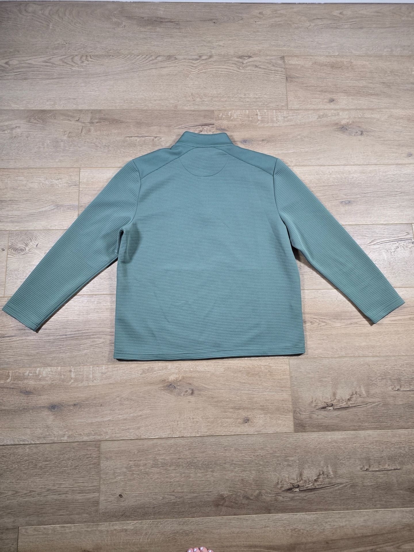 Callaway Ottoman Quarter Zip Golf Pullover Men’s XL Sage Green Ribbed 9