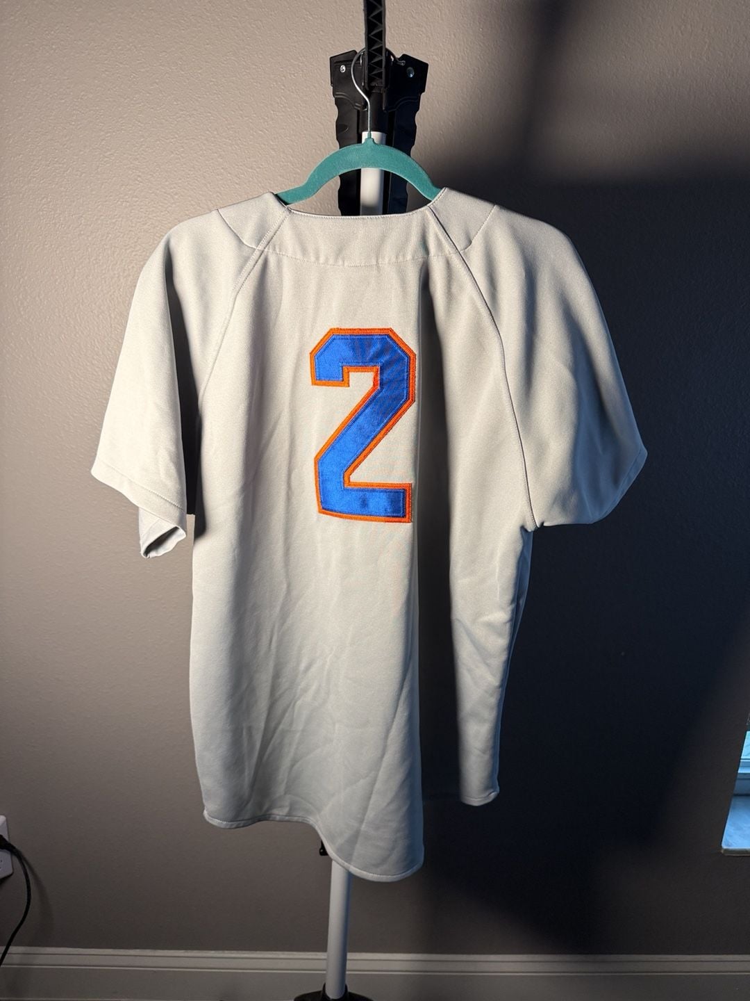 Marucci New York Mets Baseball Jersey Size M Grey #2 7