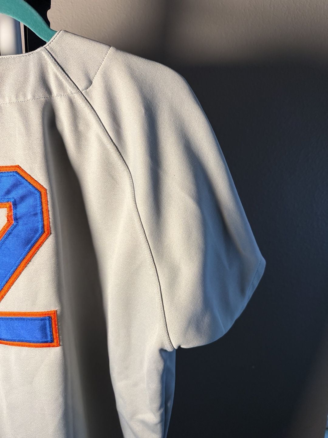 Marucci New York Mets Baseball Jersey Size M Grey #2 9