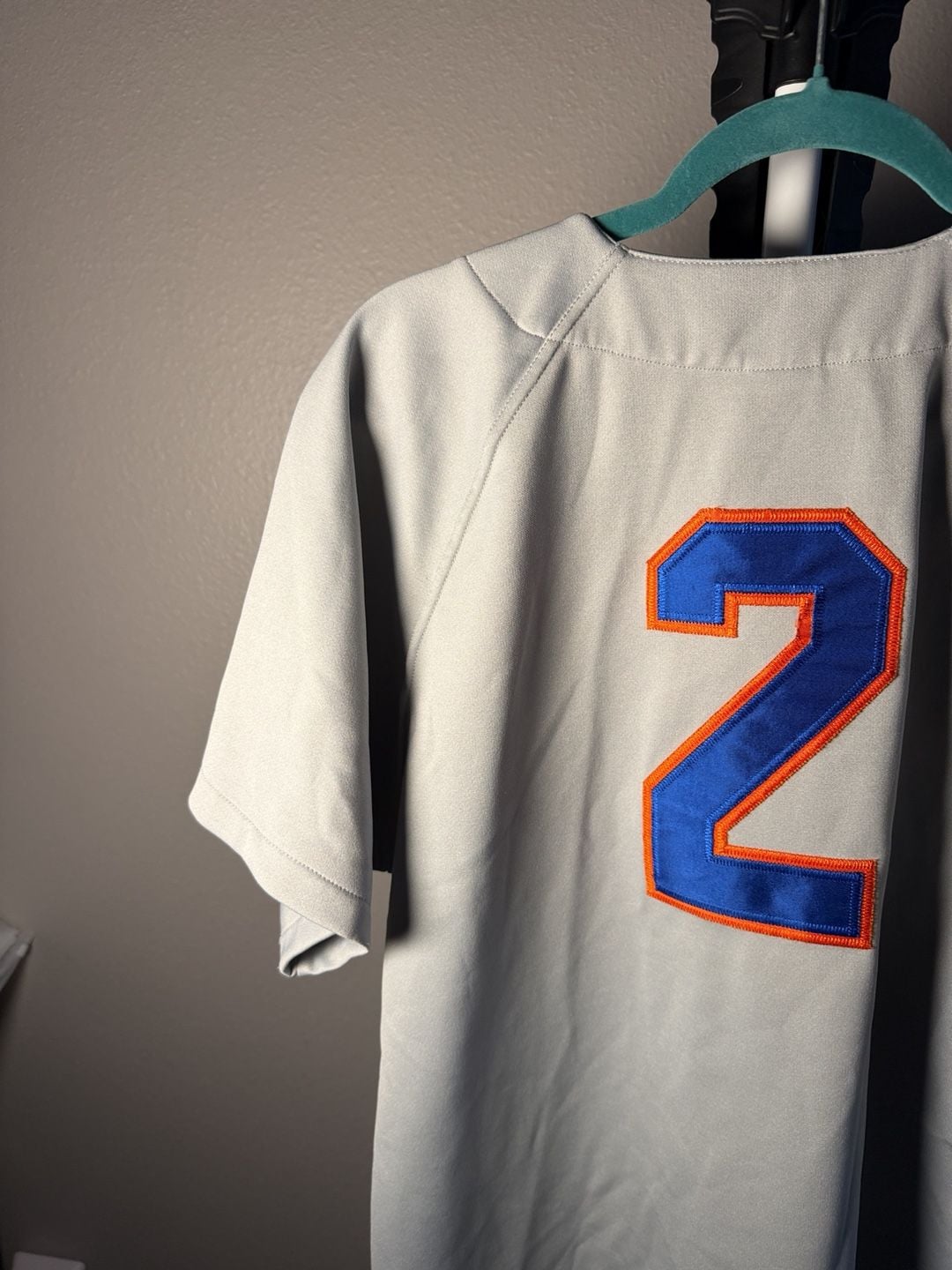 Marucci New York Mets Baseball Jersey Size M Grey #2 10