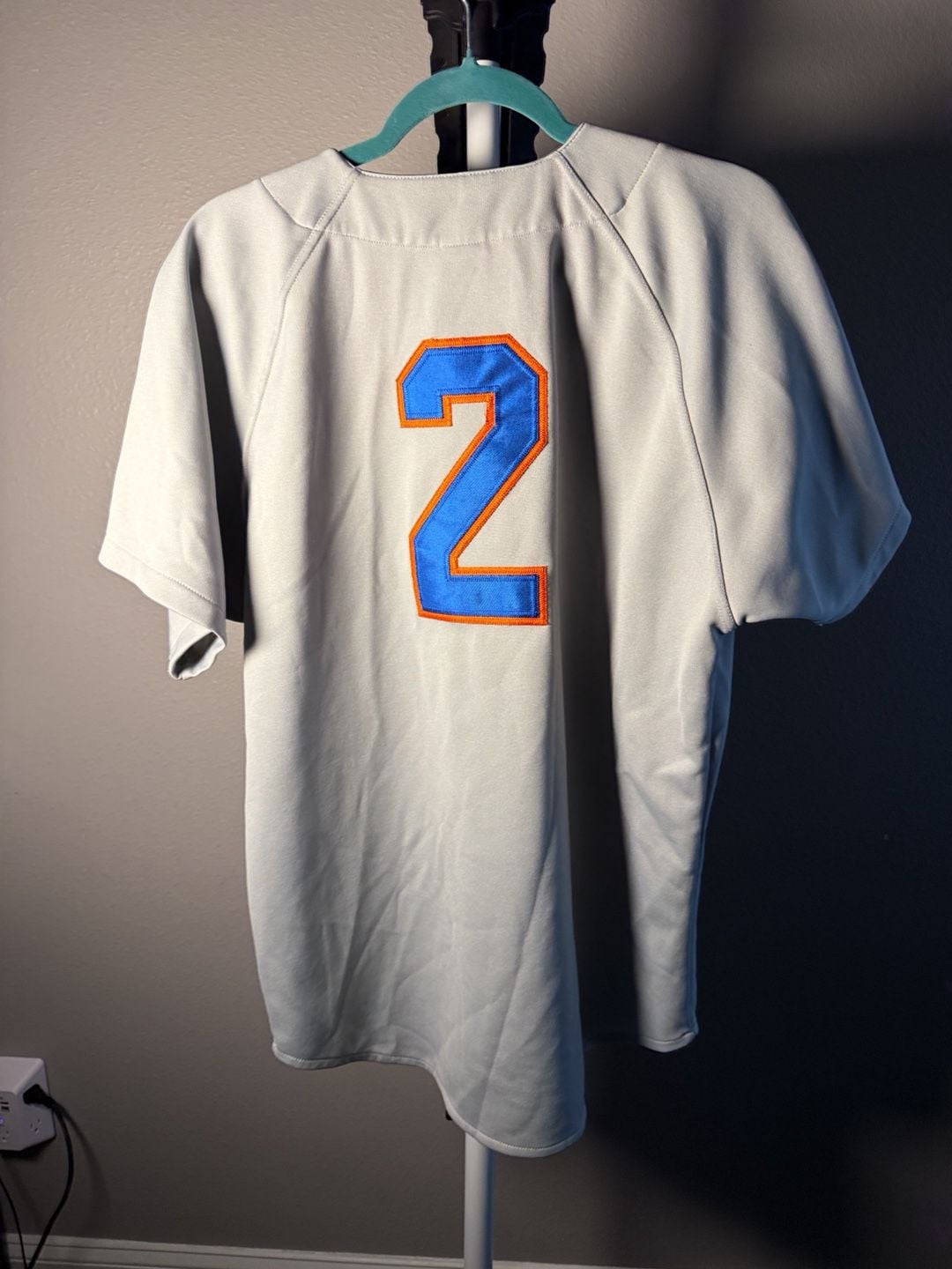 Marucci New York Mets Baseball Jersey Size M Grey #2 11