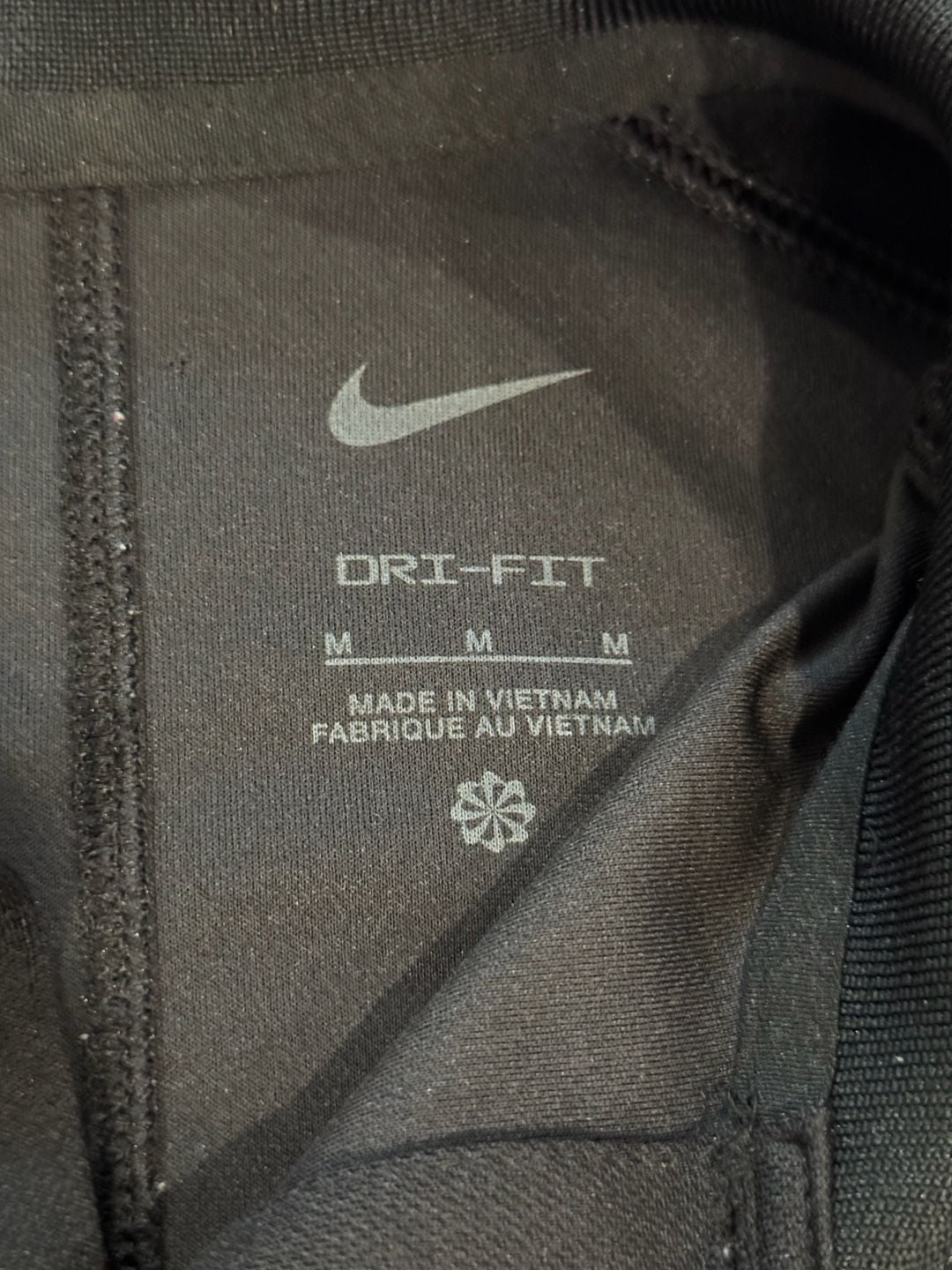 Nike Velocity Dri-Fit Golf Polo Size M Black White 6