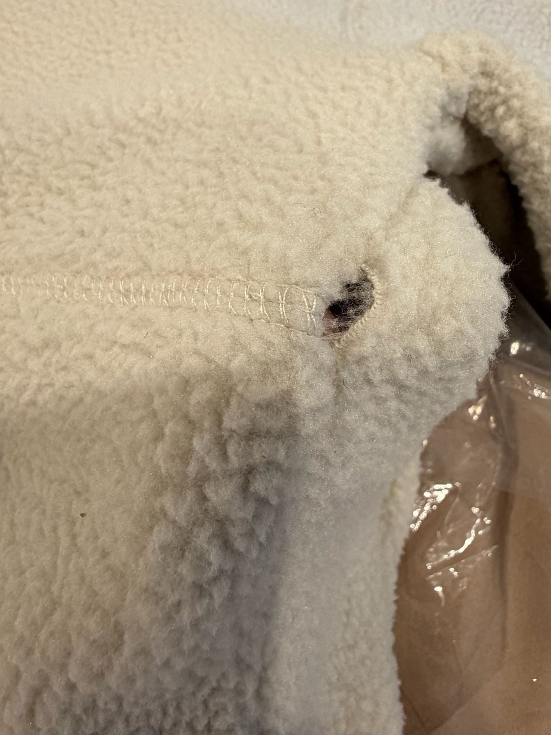 Mondetta Sherpa Full Zip Fleece Jacket Size XL cream 12