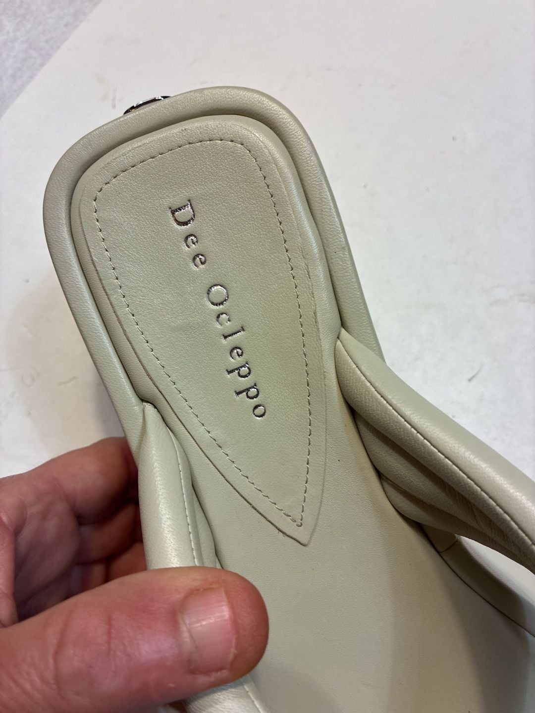 Dee Ocleppo Sicily Crisscross Platform Slide Sandals Beige Ivory 3