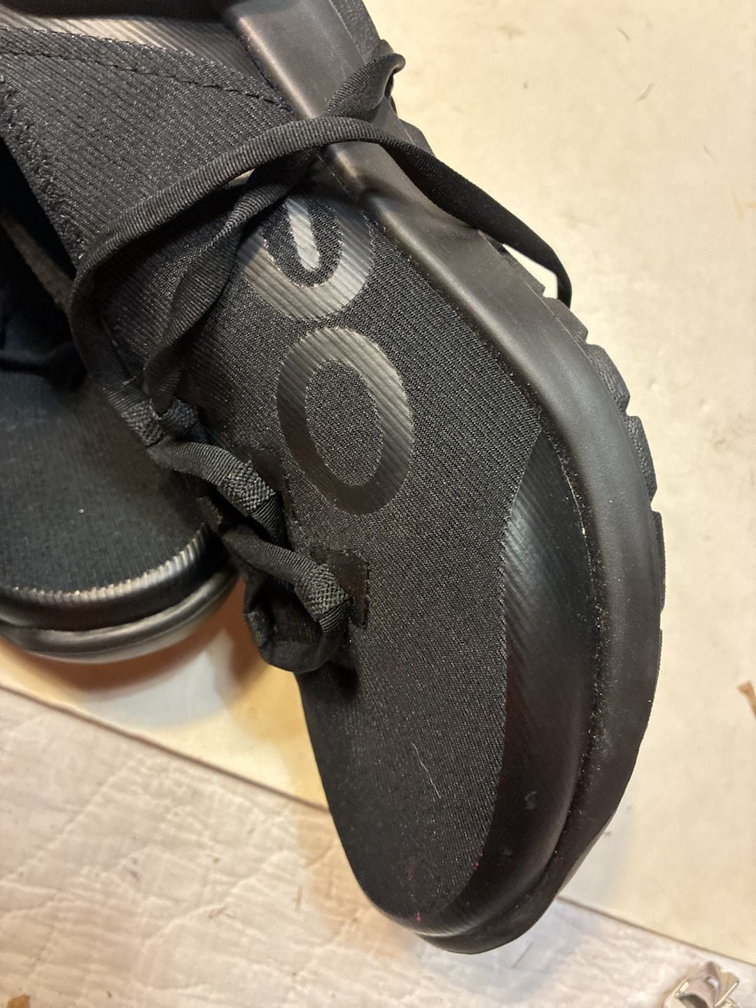 Oofos Oomg Sport Ls Size 7 Black Recovery Shoes 4