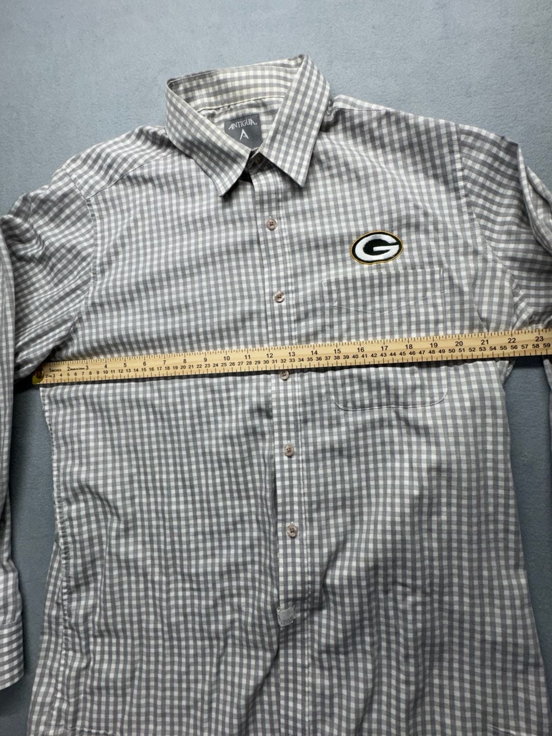 Antigua Green Bay Packers Button Down Shirt Size L 9