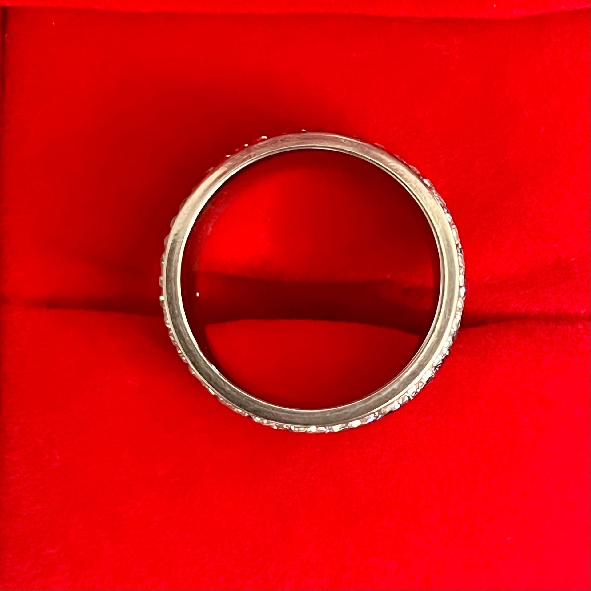 Swarovski Elements Crystal Ombre Eternity Ring Size 6 5
