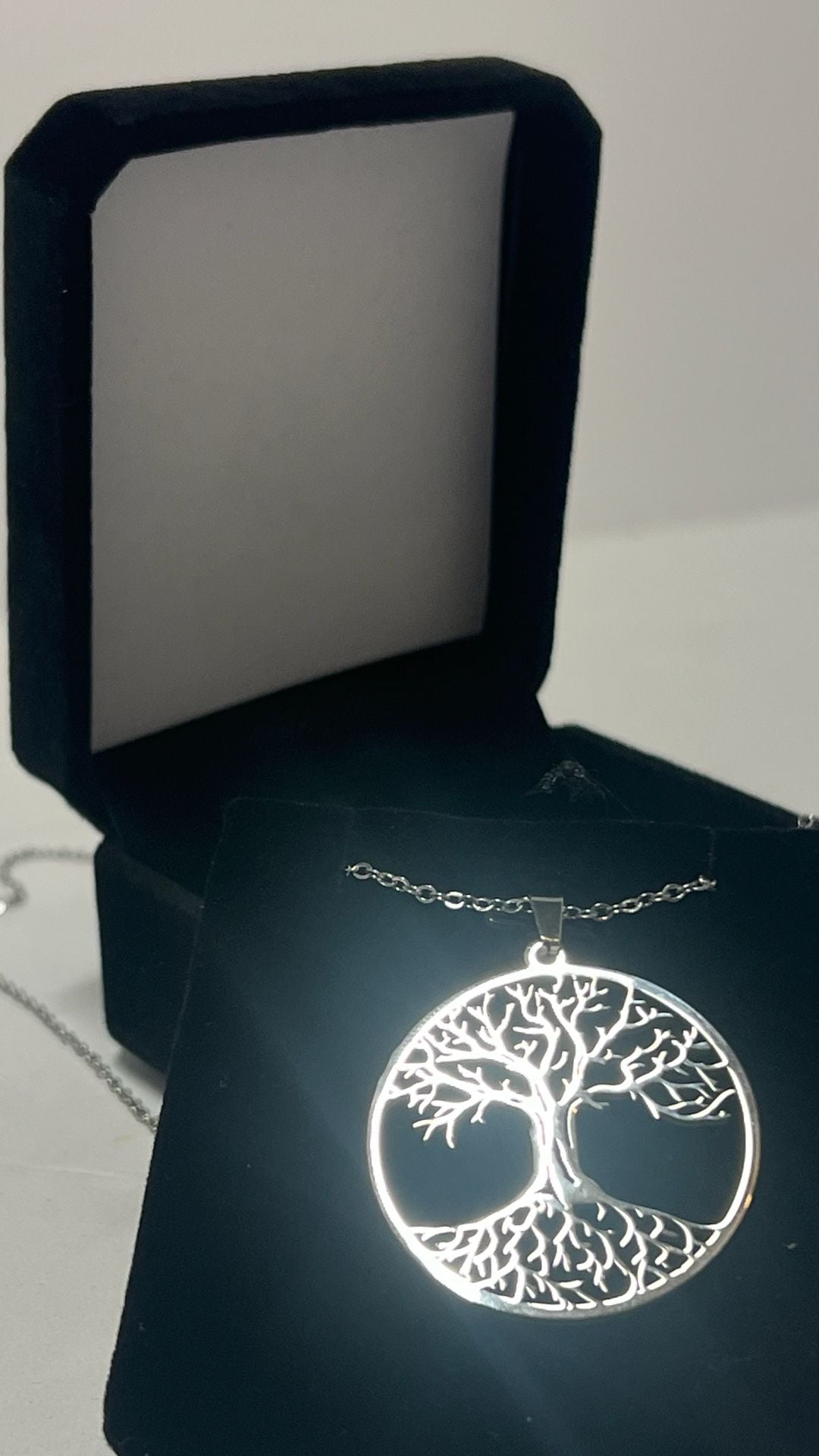 Stainless Steel Tree of Life Necklace with Gift Box 5